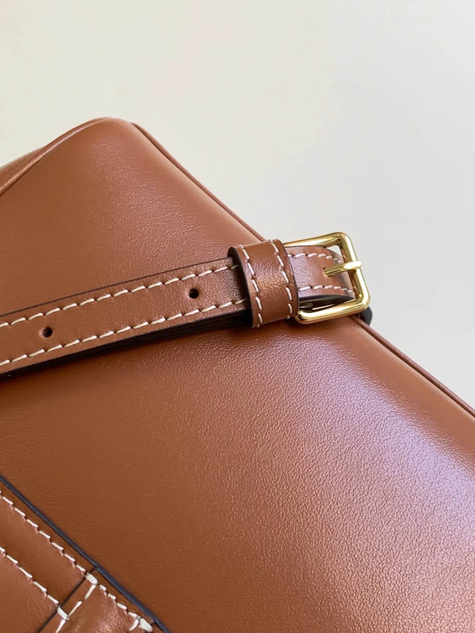 Новинка весны 2023 года от Celine - Миниатюрная сумка из мягкой зернистой телячьей кожи (16%) - Коричневая.