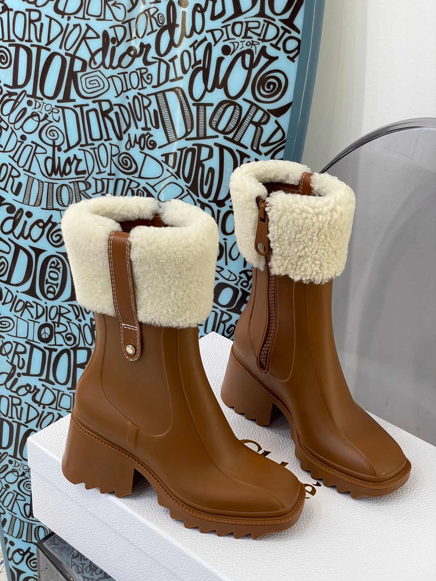 Туфли Chloe - Chloe - Флисовые резиновые сапоги - Верблюжий