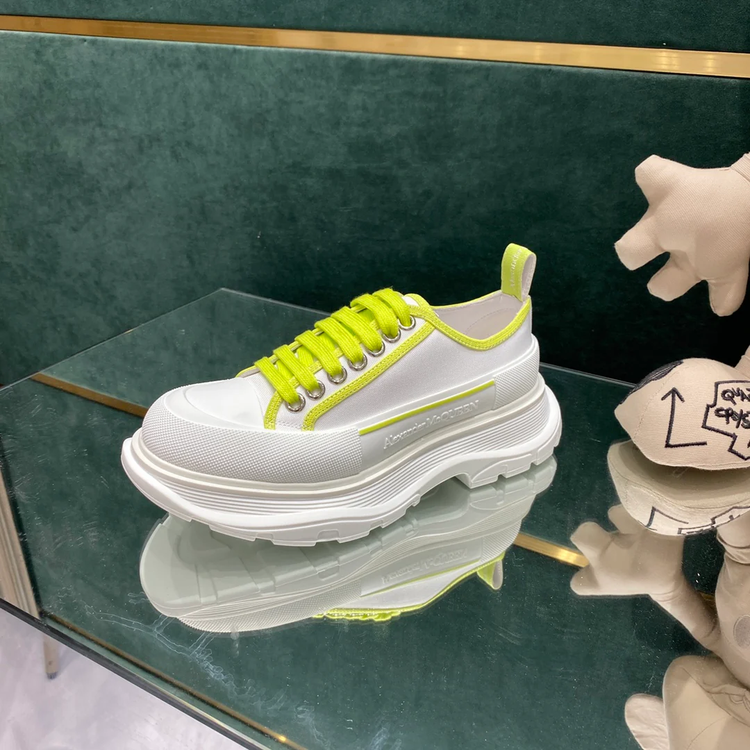 Парные туфли на платформе McQueen из парусины - 2 шт.