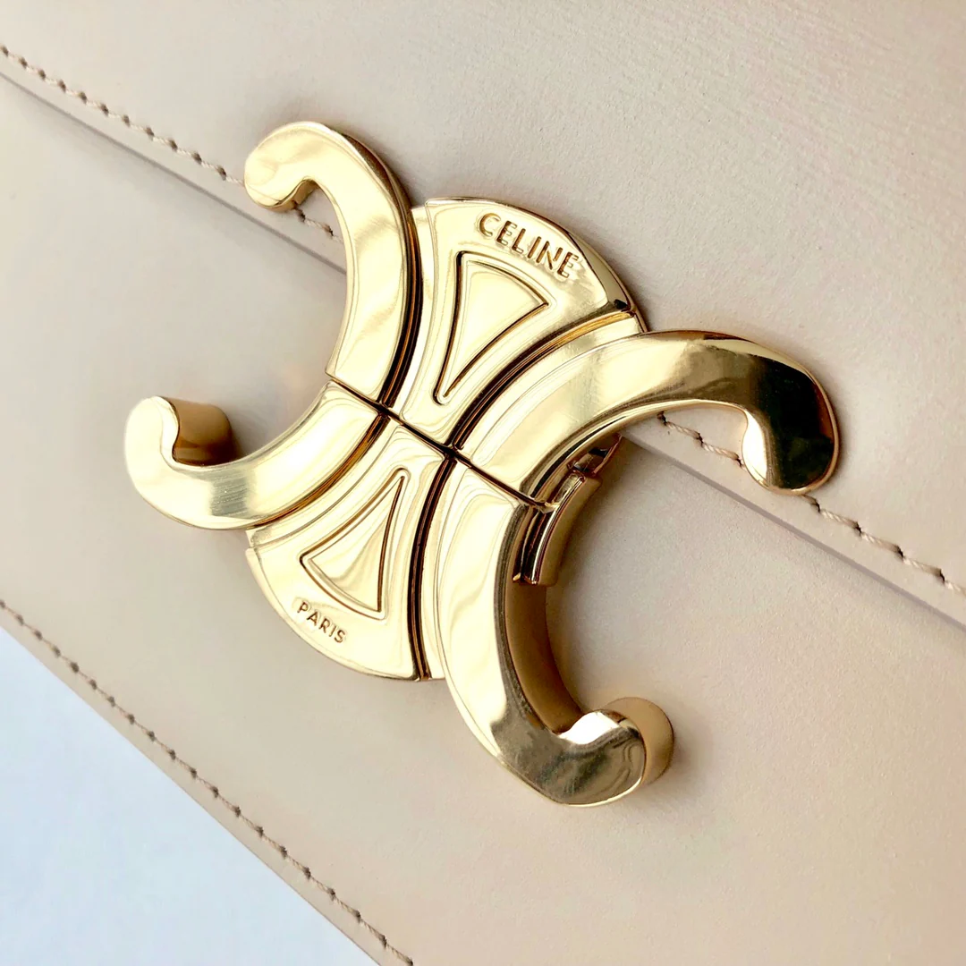 Сумка Celine Triomphe из телячьей кожи - подростковая - 18 - 5 см - 10