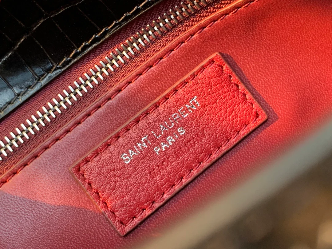 Сумка-конверт YSL Cassandra с крокодиловым принтом - 5 шт.