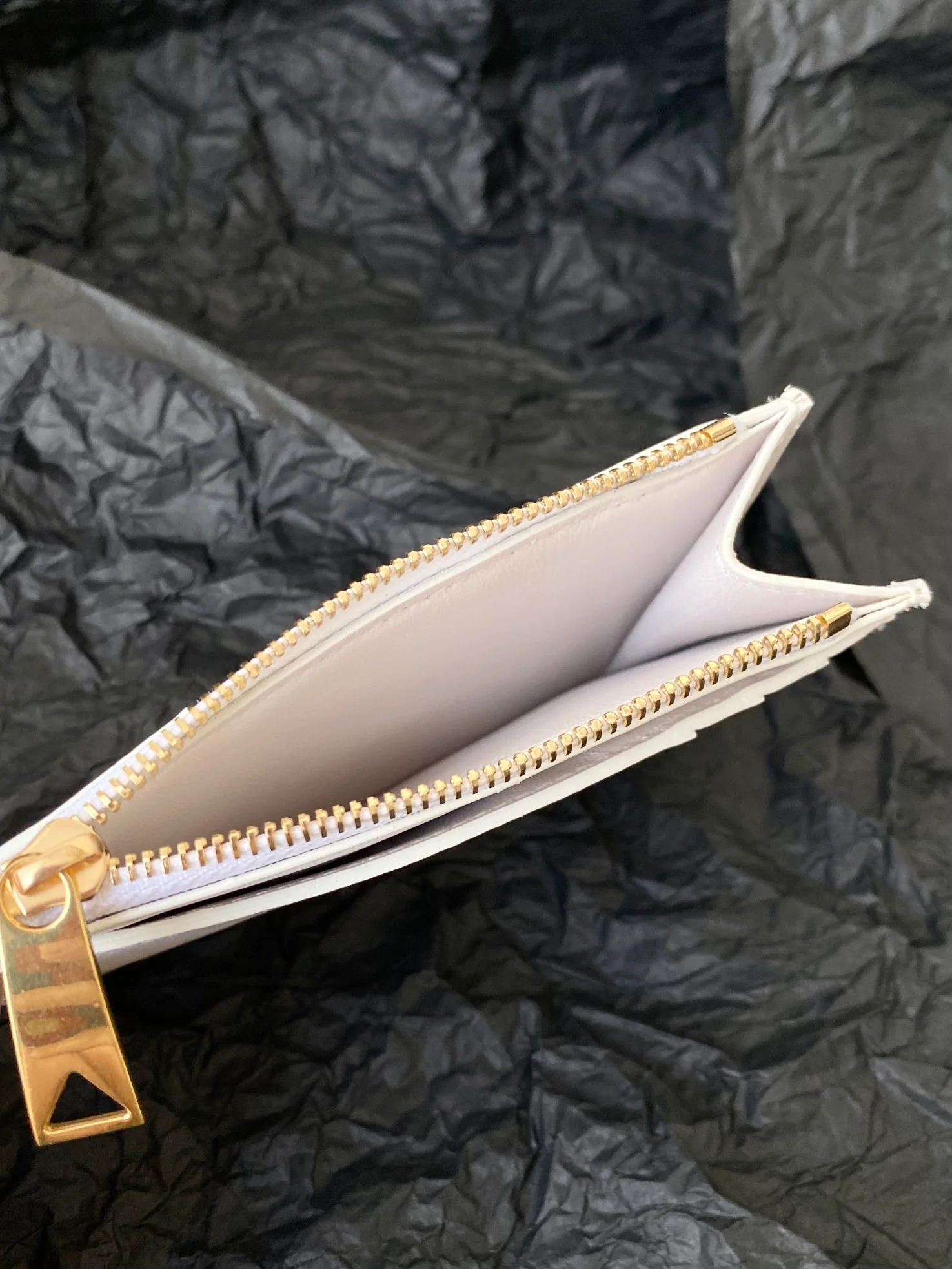 BV-大格子 编织 拉链卡包 零钱包 12x8x0.5cm