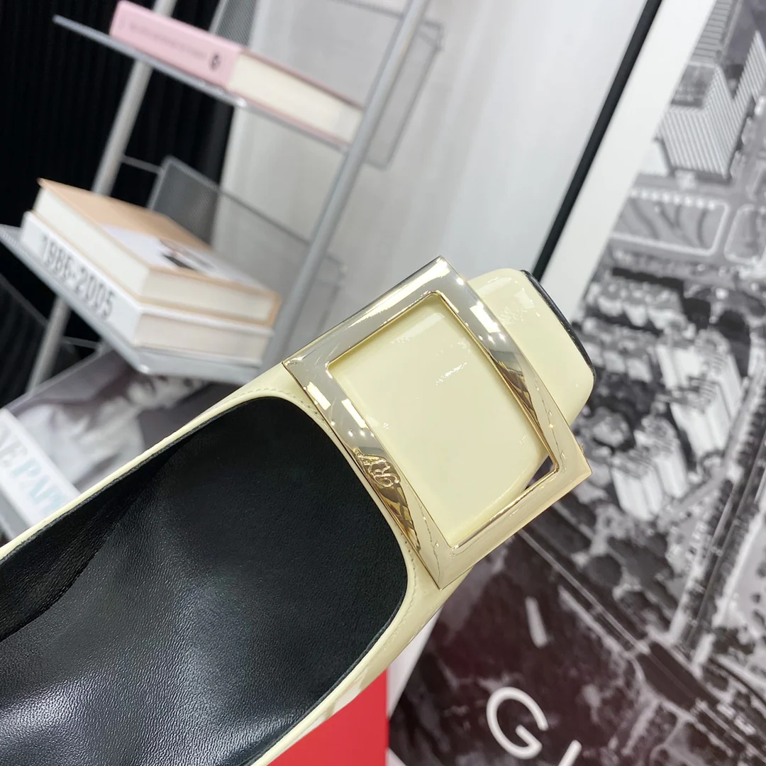 RV-7-5cm Банановый каблук - Белый