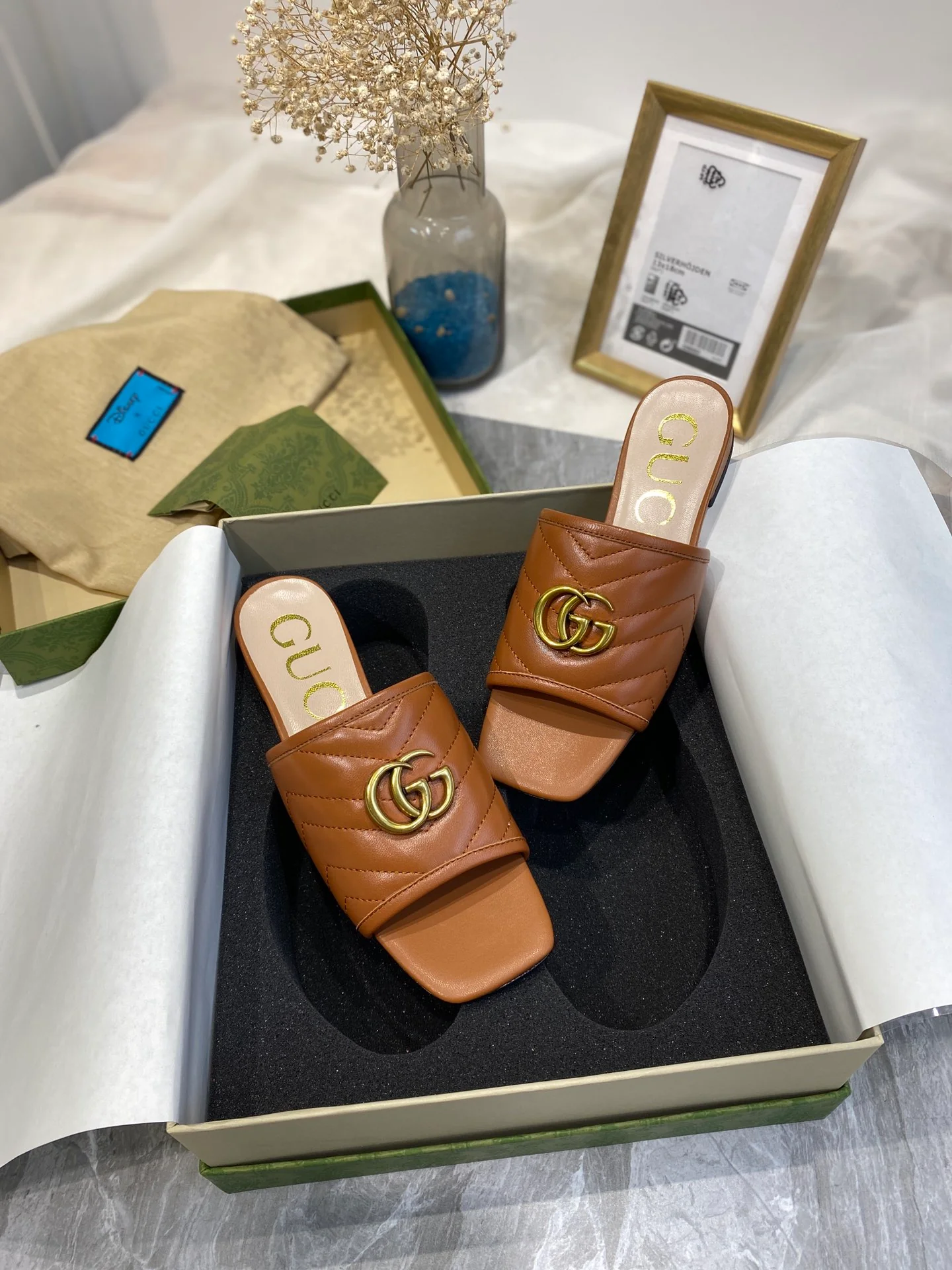 Тапочки Gucci - 1