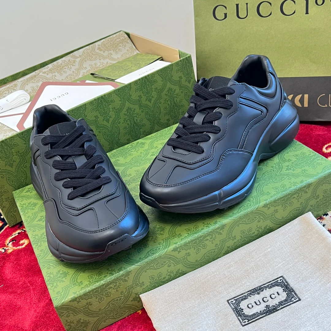 Gucci - Классическая черно-белая коллекция - Массивные туфли - Унисекс - Черный