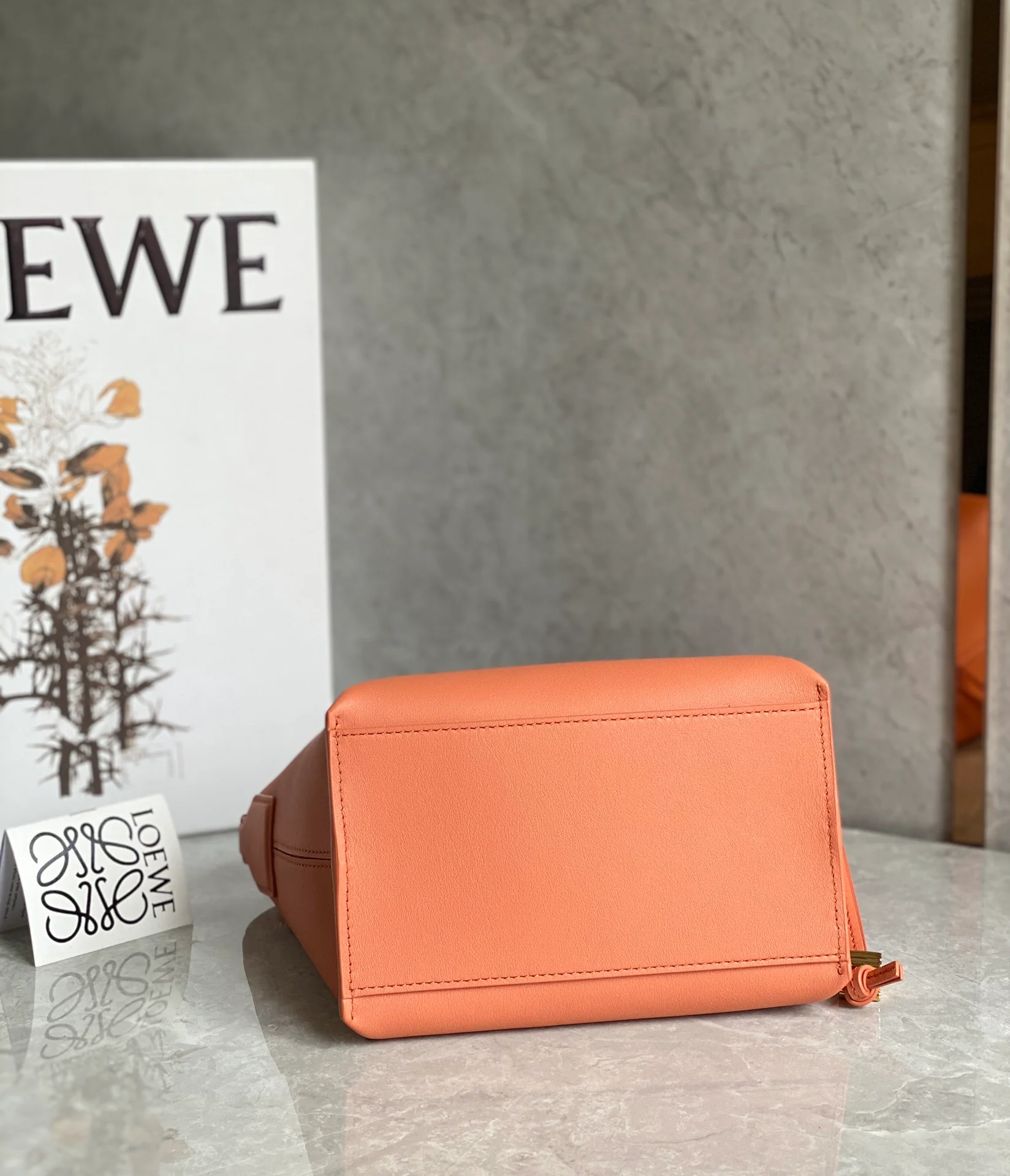 Сумка для обеда Loewe Cubi Panerai из телячьей кожи - коричневая