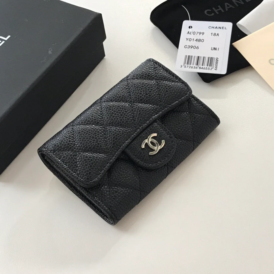 Однослойный держатель для карт Chanel Classic CF - 3