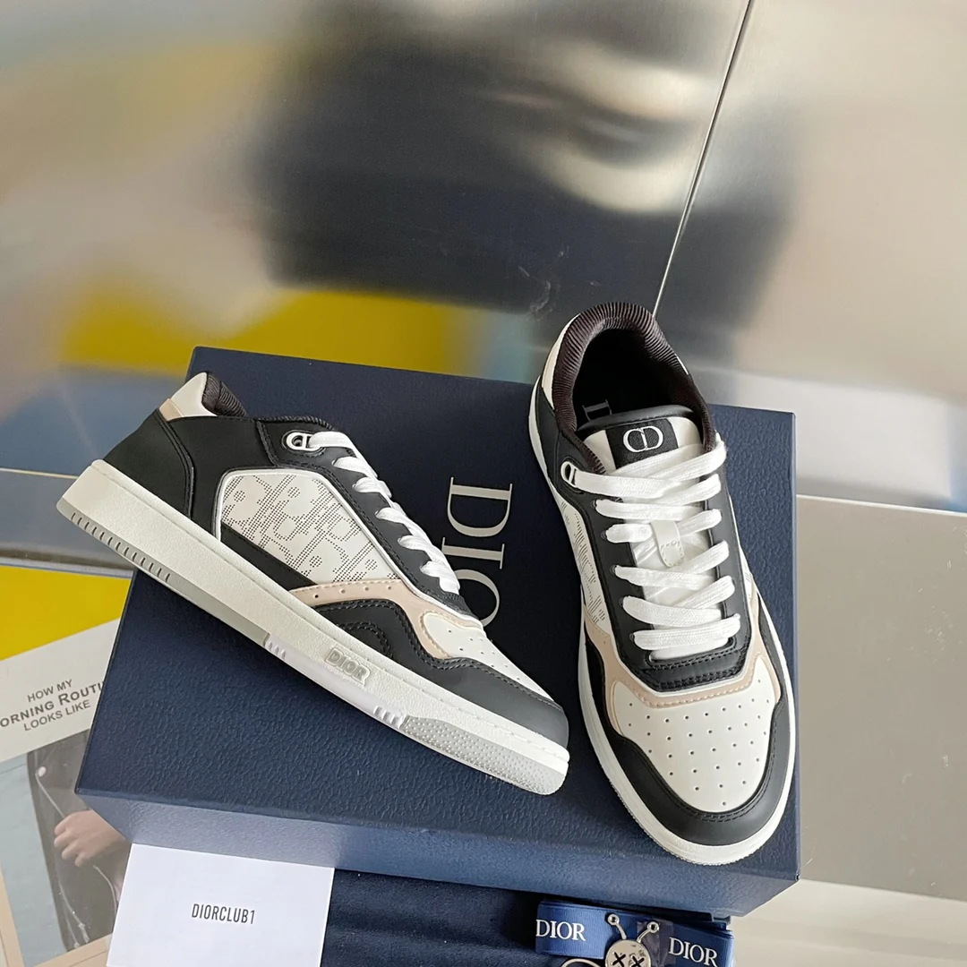 Кроссовки Dior серии B27 - Повседневные спортивные кроссовки - Парный стиль - Черные - 2 шт.