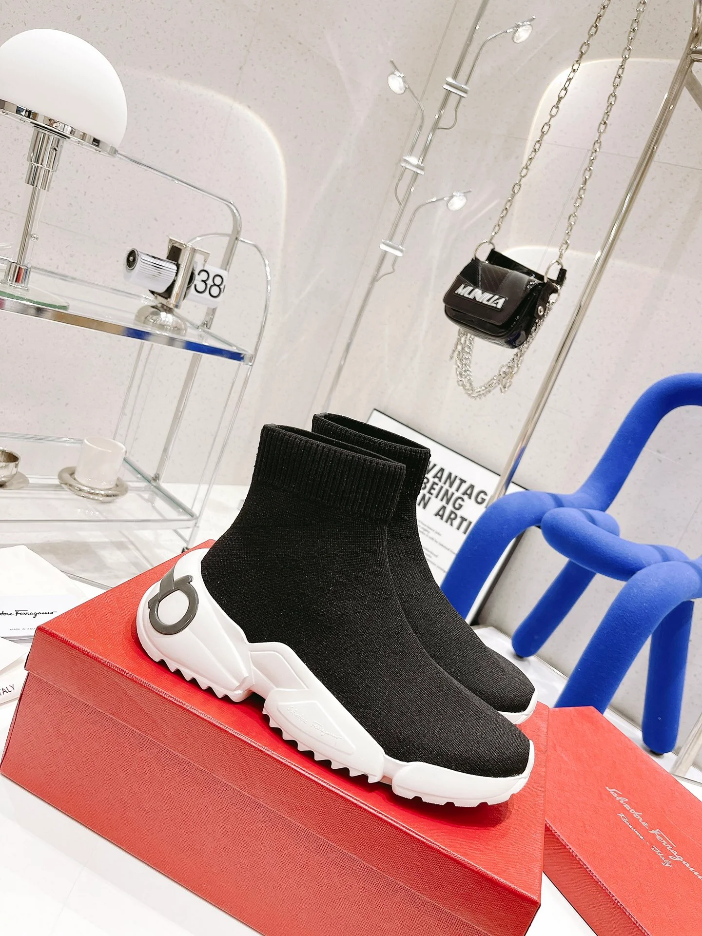 Обувь Salvatore Ferragamo - Ботинки-носки Ferragamo