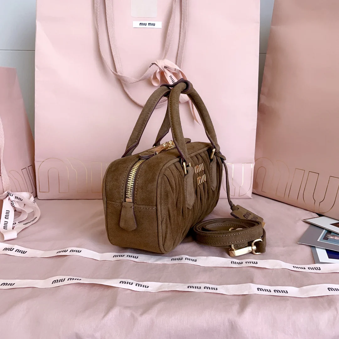 Сумка для боулинга Miu Miu-5bb142 из замши