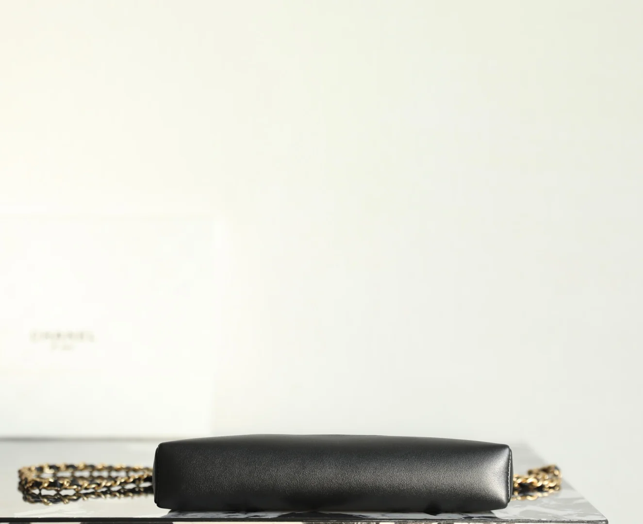 Сумка Chanel 25p nano31, замша, черная.