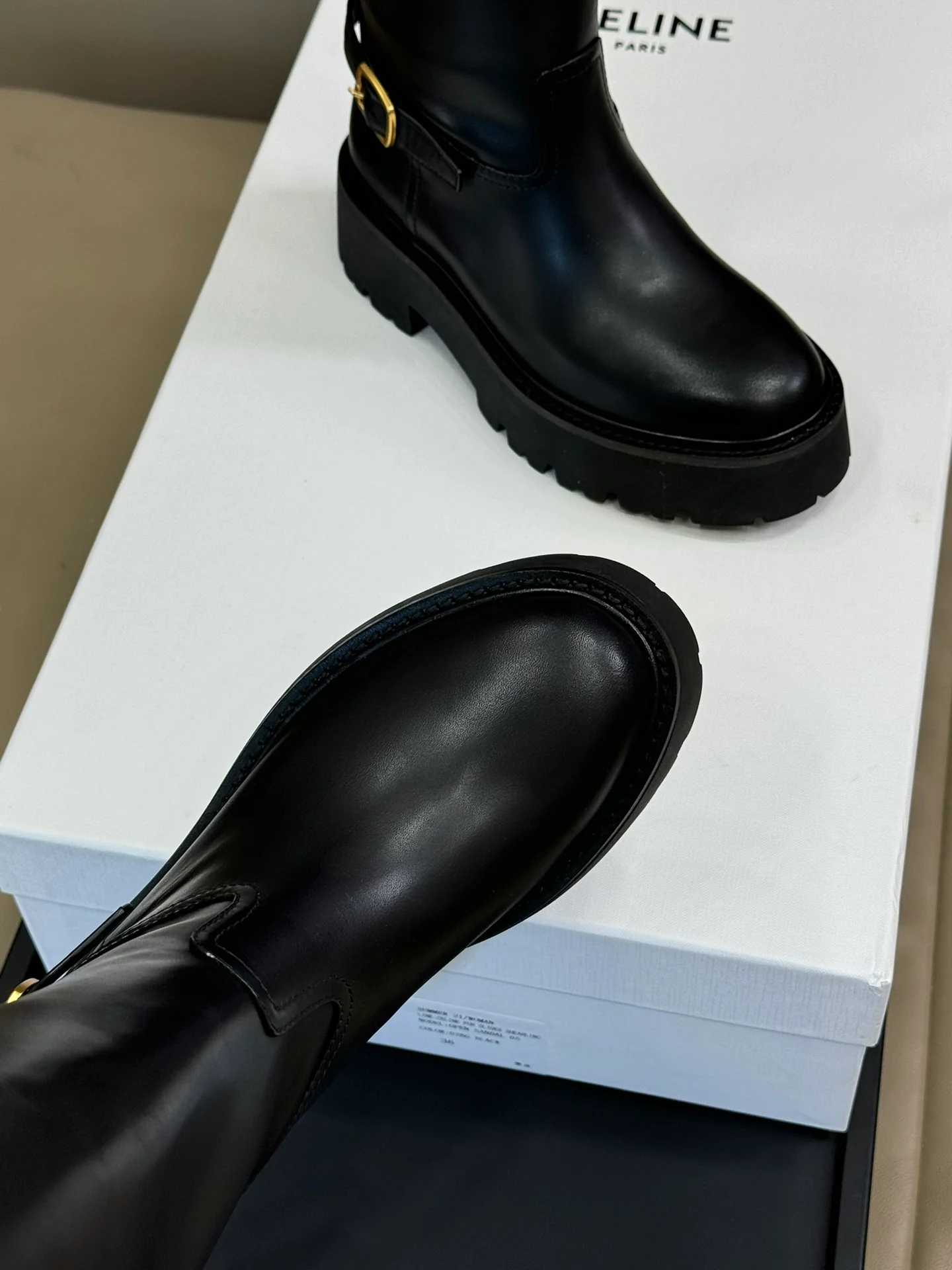 Ботинки Celine Knight 2024 - черные