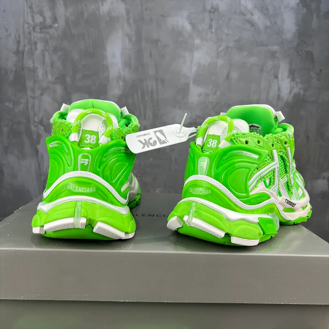 Кроссовки Balenciaga Runner - унисекс - флуоресцентно-зеленые