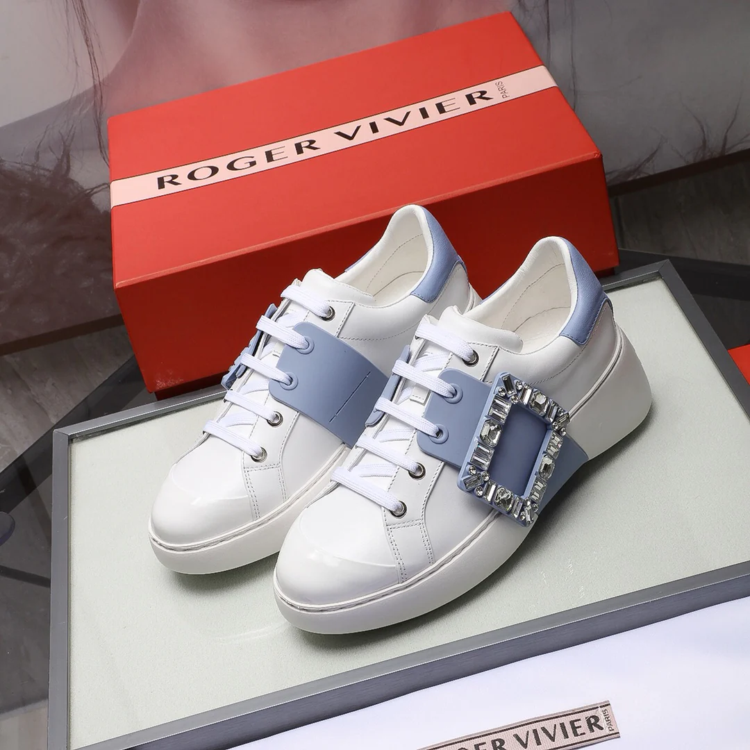 Кроссовки RV весна 2022, белые - синие