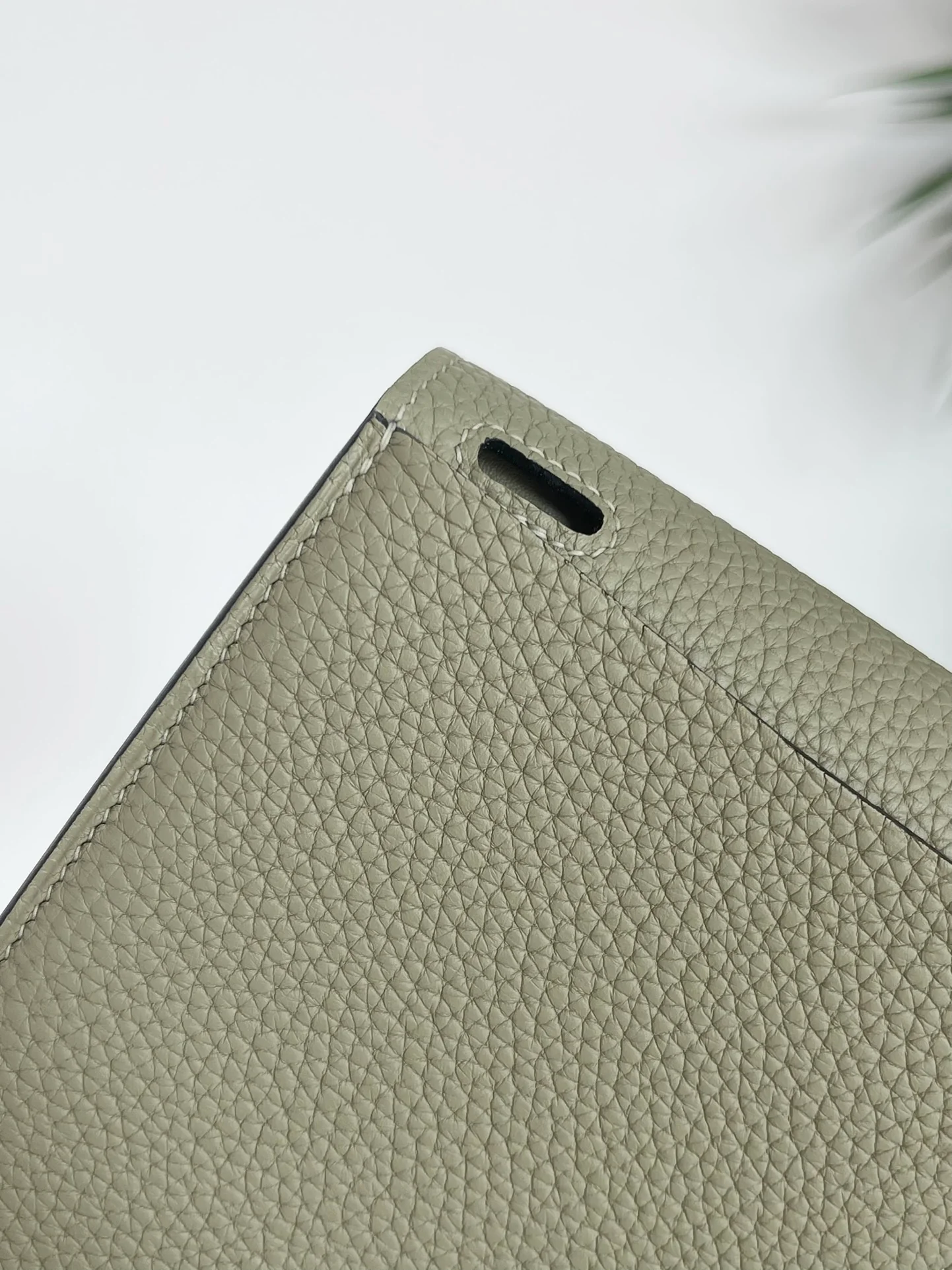 Hermes-halzan-25-sage green-tc-gold buckle