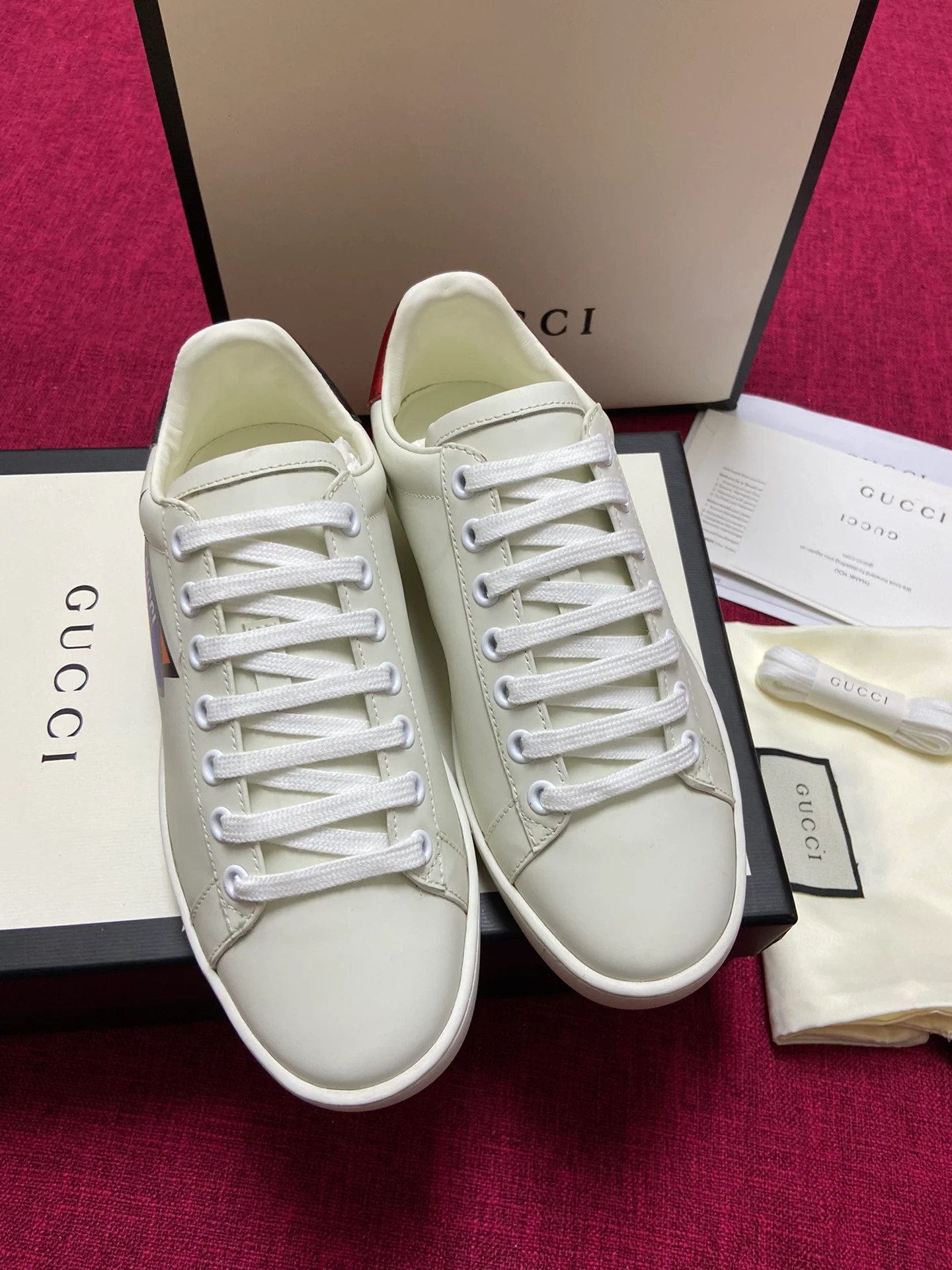 Gucci - Белые кроссовки - Кроссовки - Повседневная обувь - 9