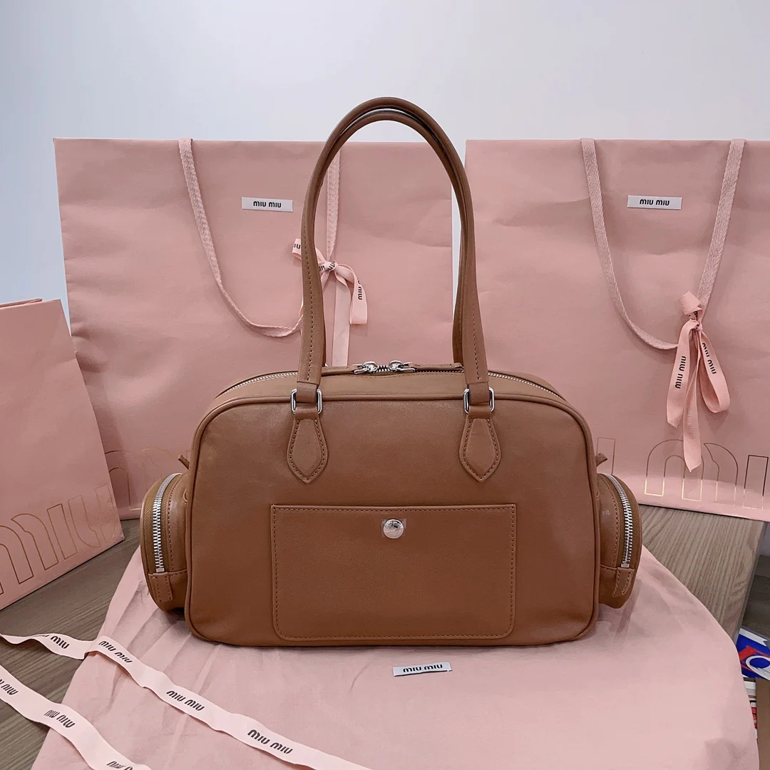 Miu Miu-5bb159 - Тяжелая ретро-мотоциклетная сумка