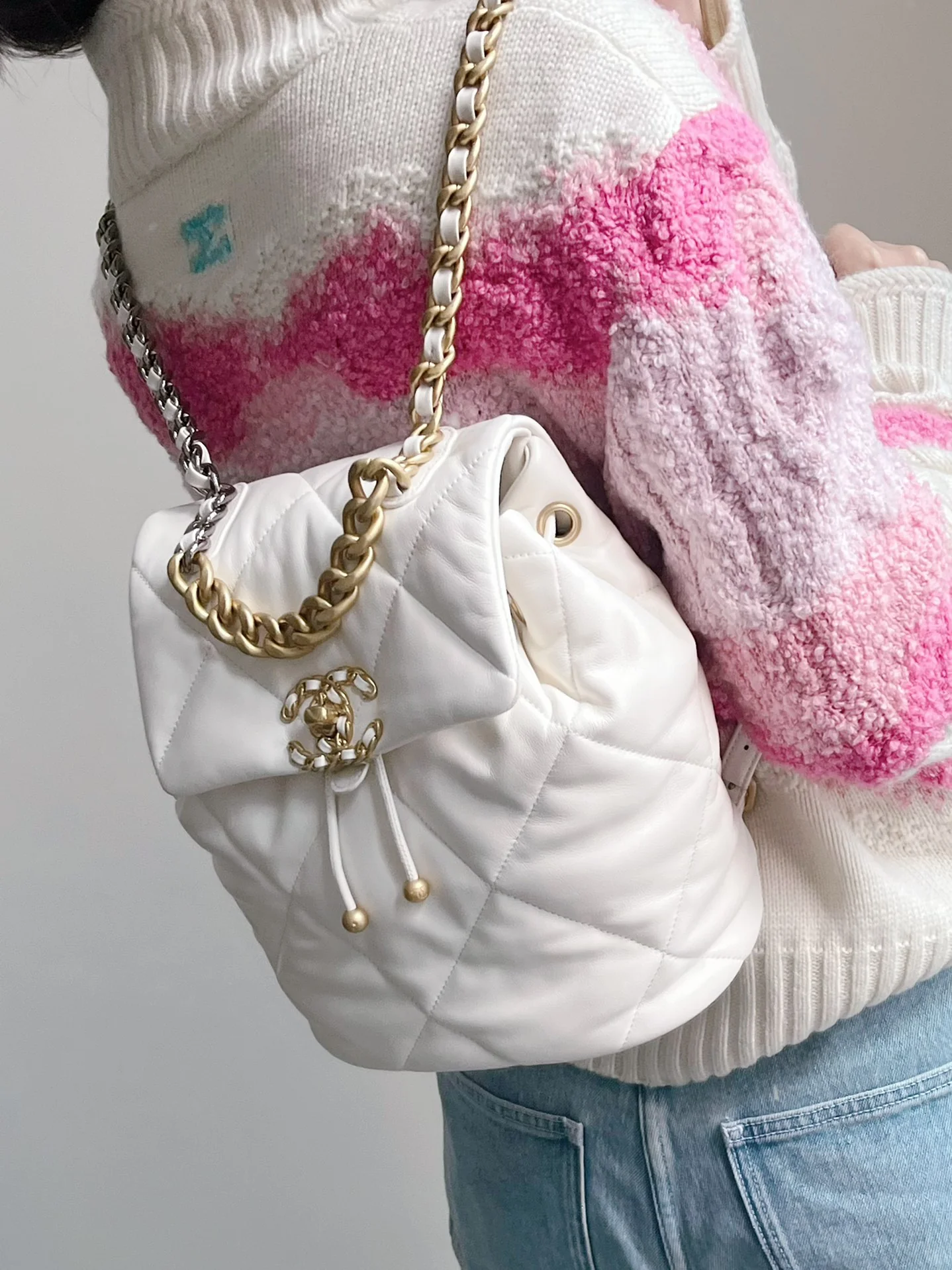 Рюкзак Chanel 24c - белый