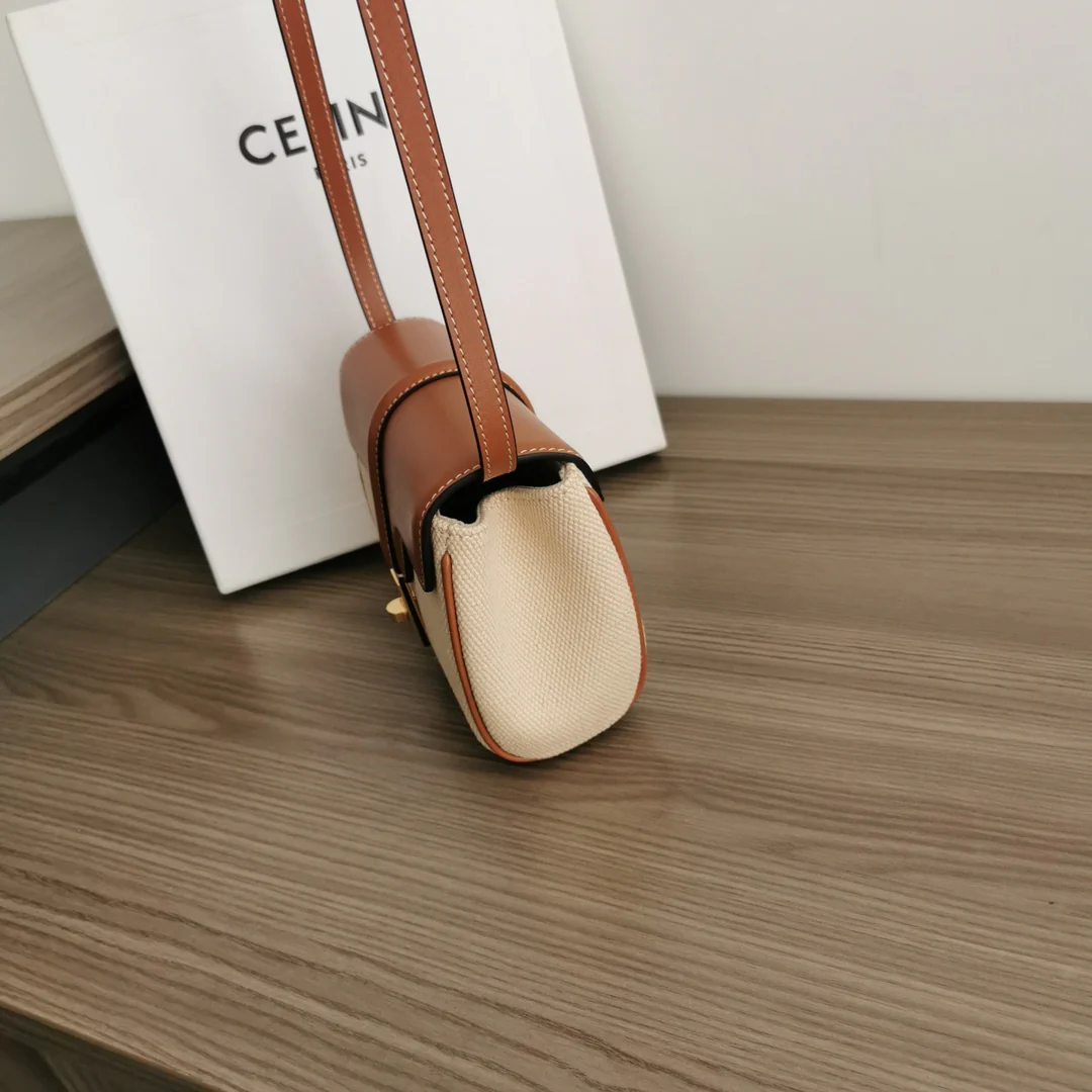 Celine Mini Soft 16 Canvas Brown