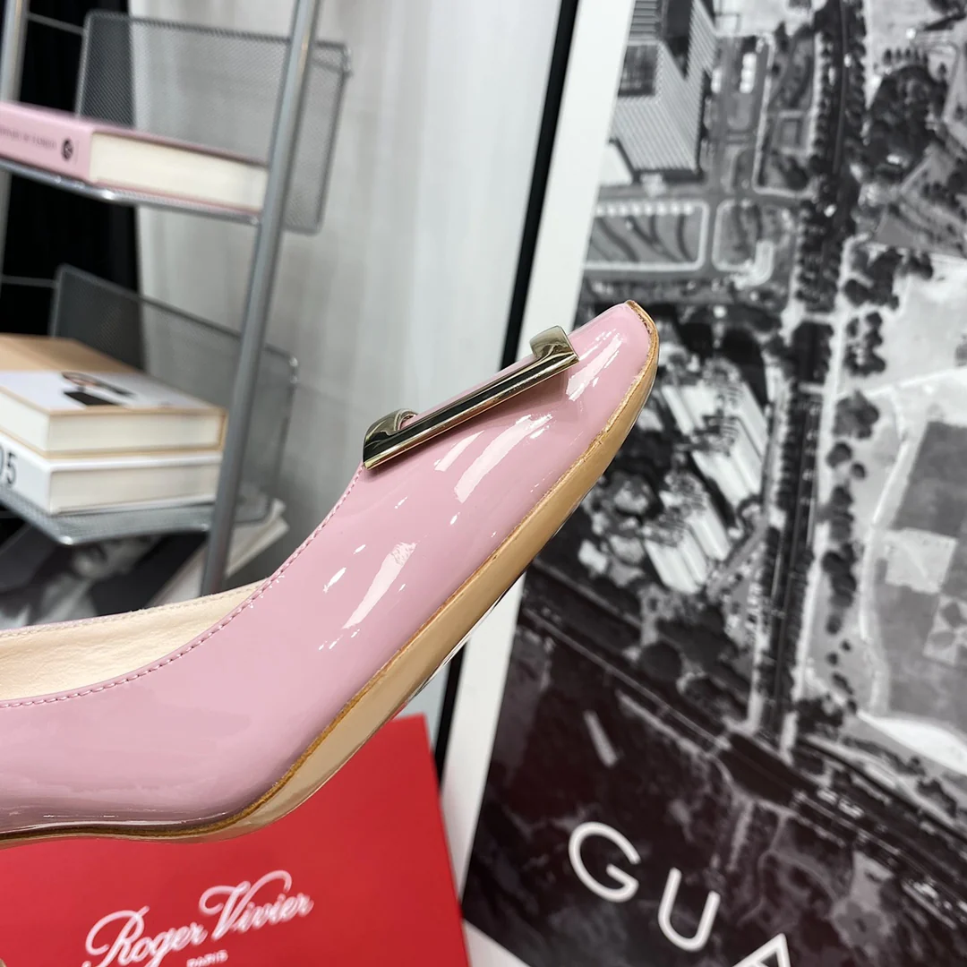 RV-7-5 см Каблук-банан - Розовый с фиолетовым