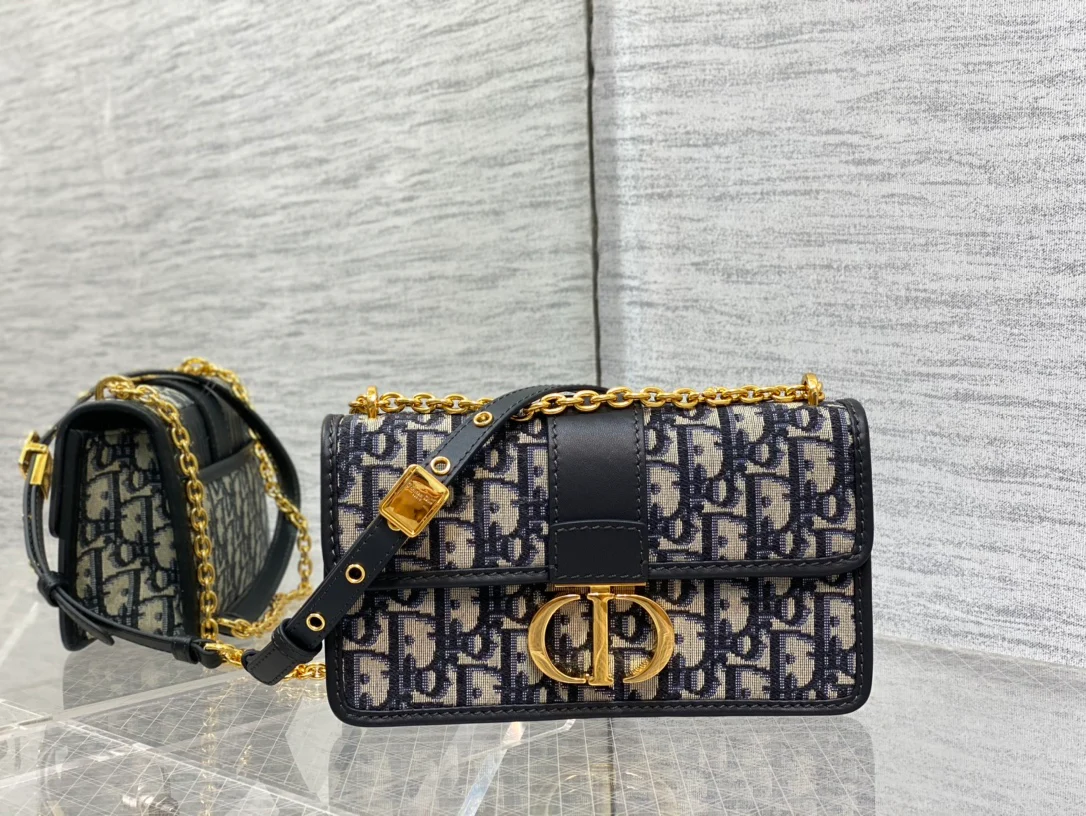 Сумка Dior 30 Montaigne - Monogram Blue - 21 см