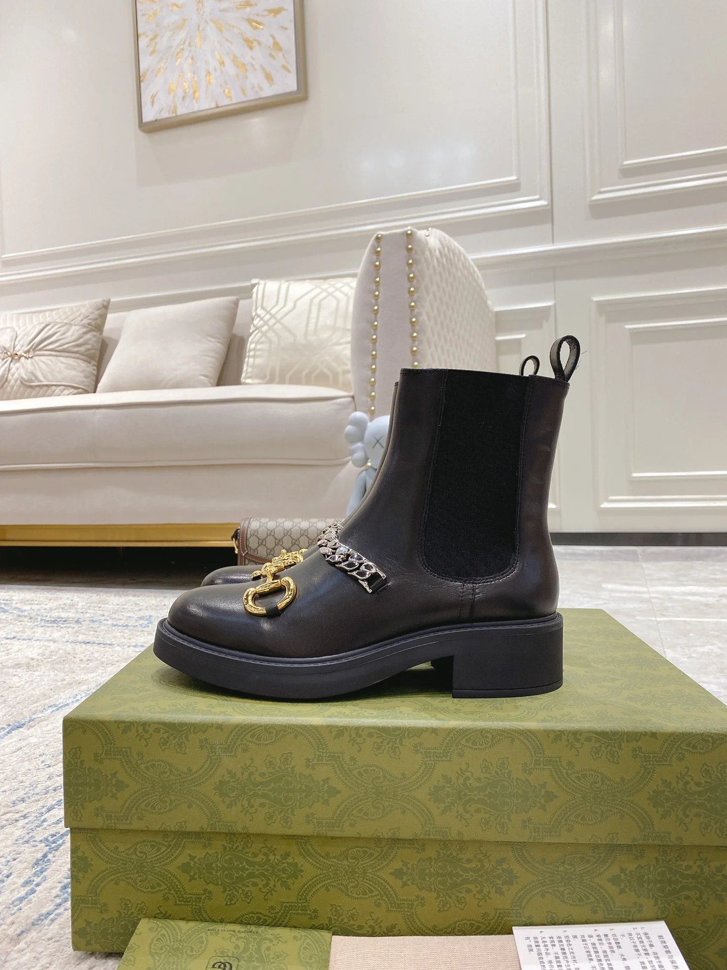 Ботинки Gucci-21fw-Latest Chain Martin