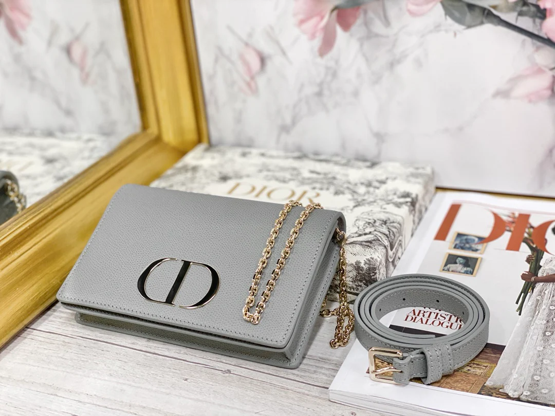 Сумка-трансформер Dior 30 Montaigne 2-в-1 (сумка/поясная сумка) - Серый камень