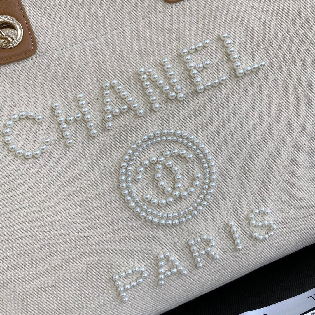 Большая пляжная сумка Chanel Pearl