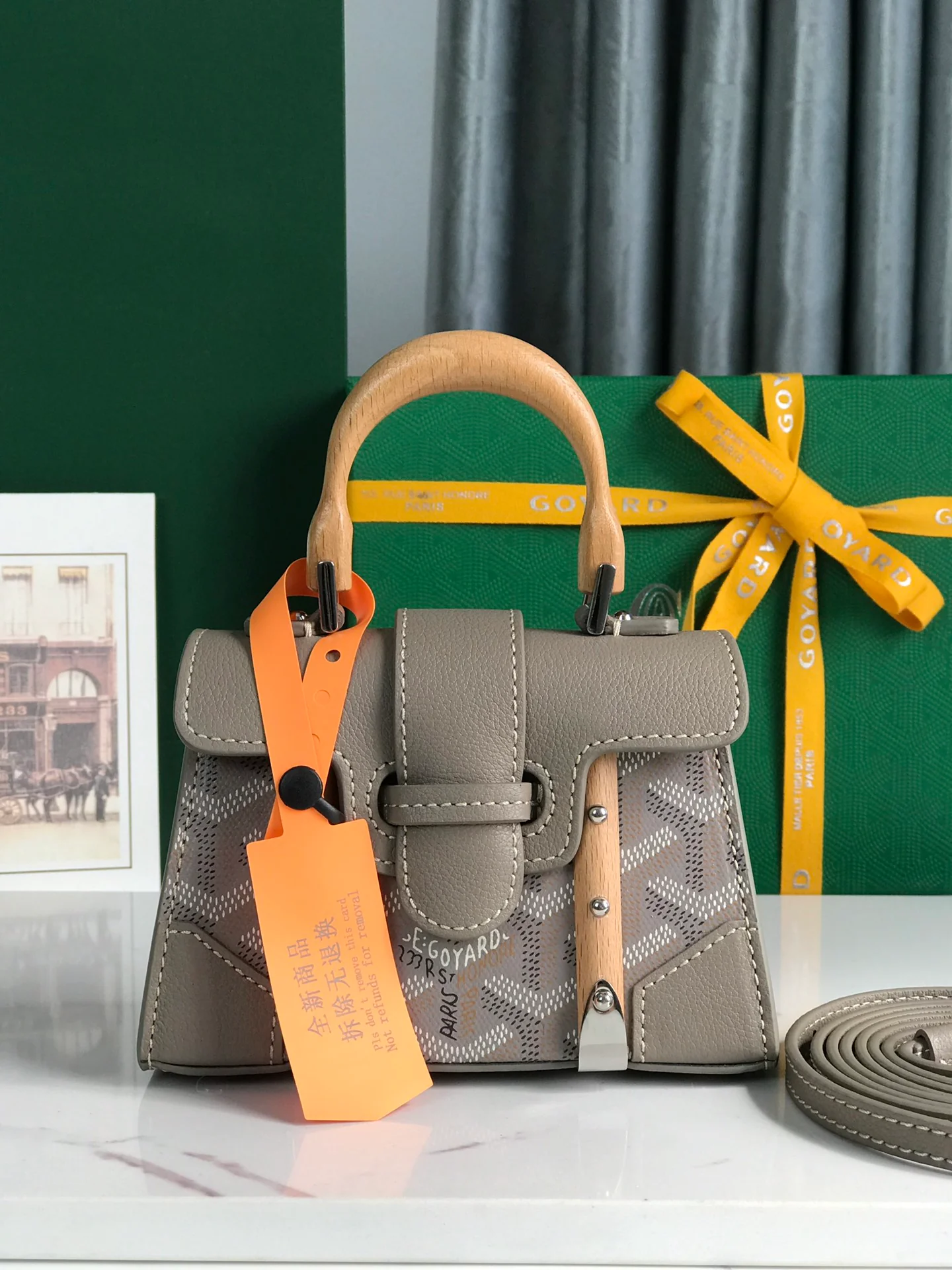 Сумка Goyard Saigon Nano - Серый