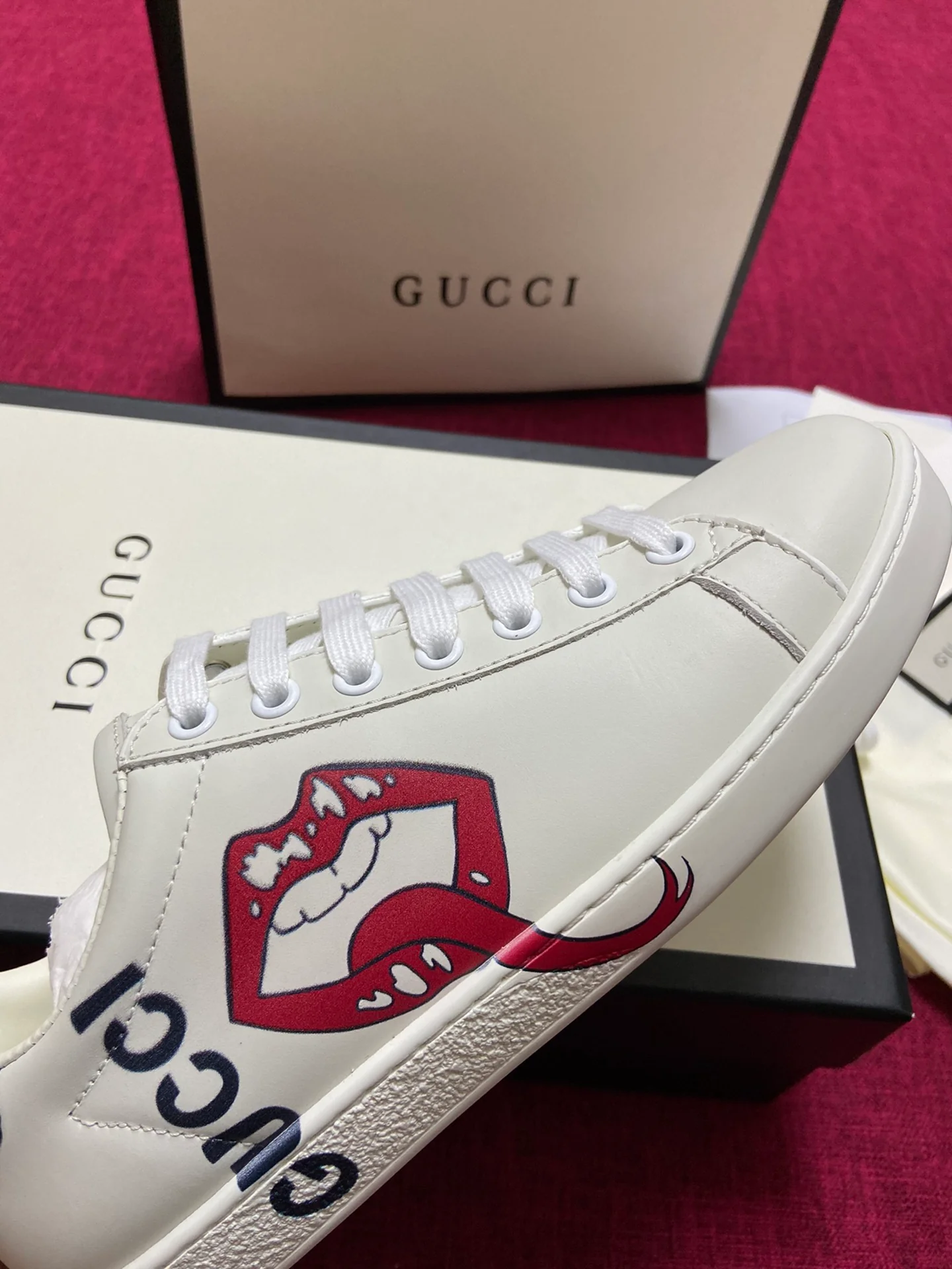 Gucci - Белые кроссовки - Кроссовки - Повседневная обувь - 8