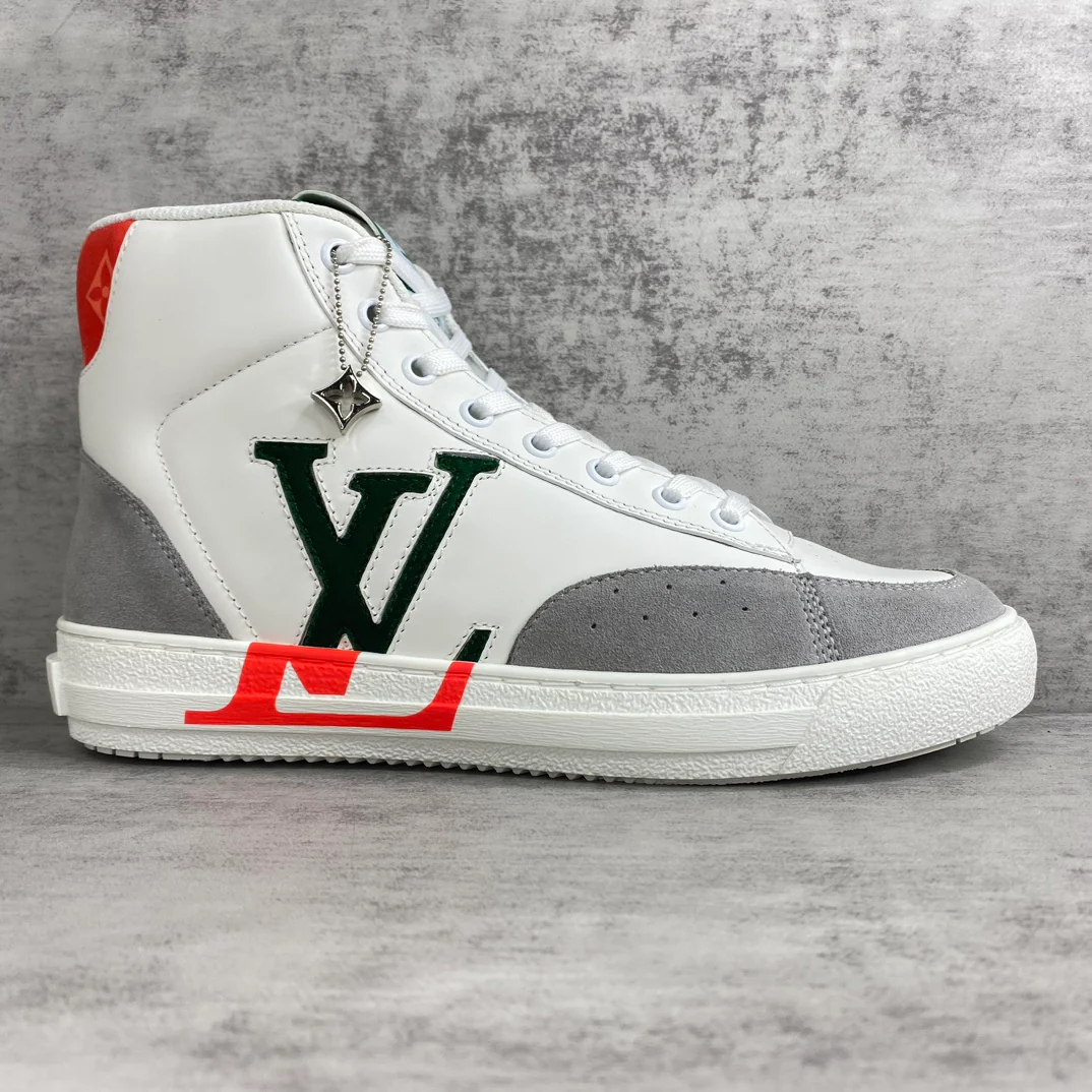 LV-2024-Высокие кроссовки-Серые