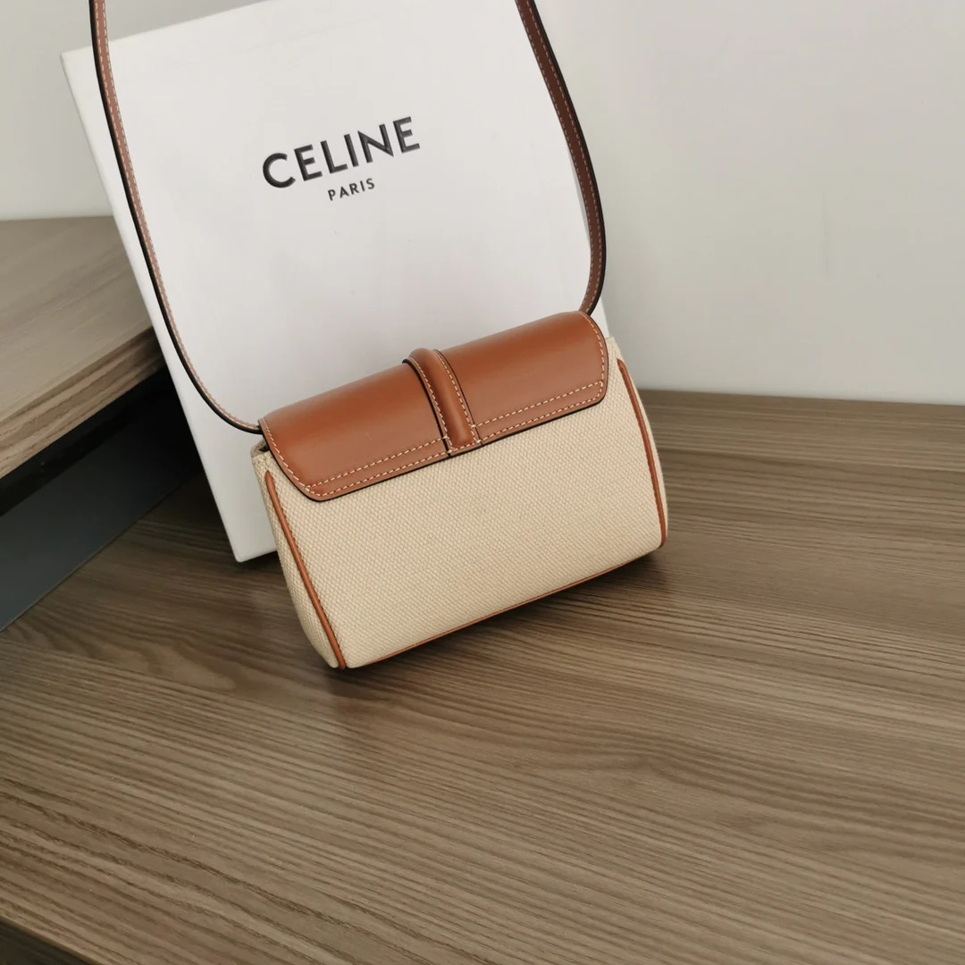 Celine Mini Soft 16 Canvas Brown