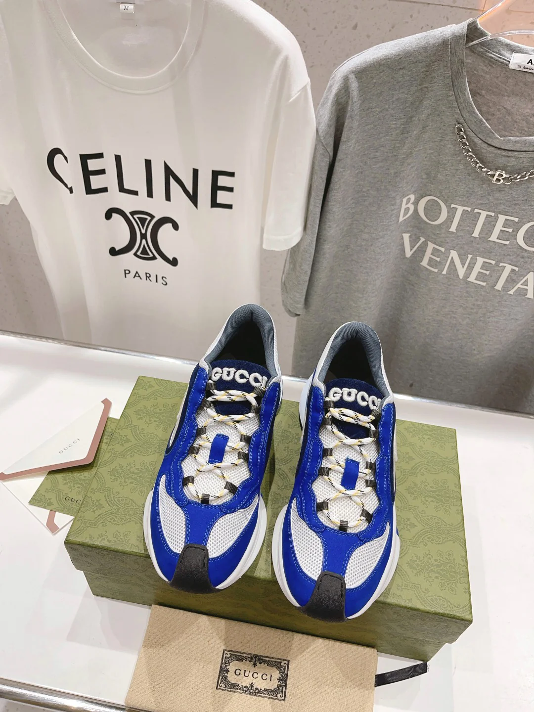 Новинка Gucci 2023 года - Кроссовки - Унисекс - Синие