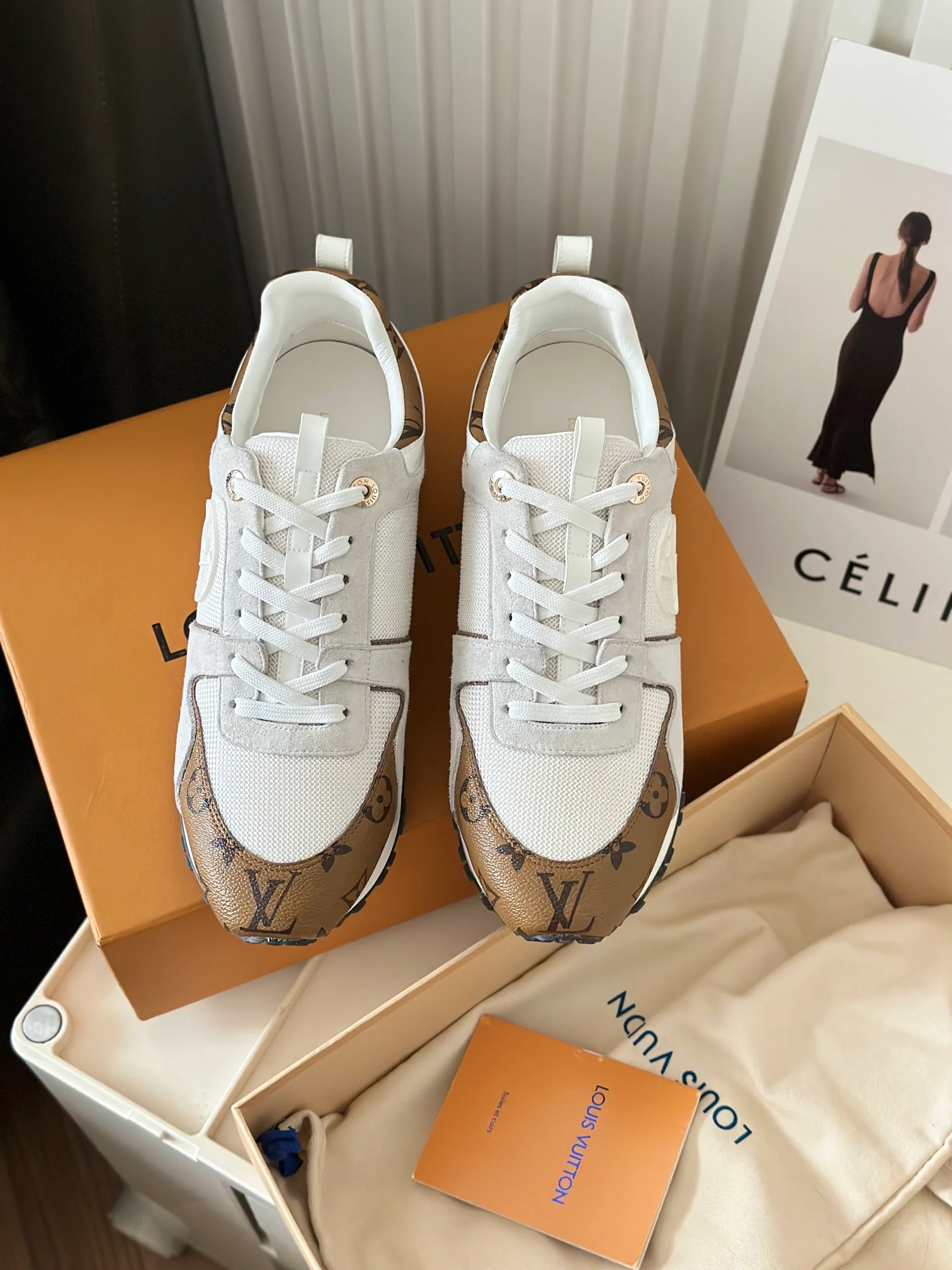 Кроссовки LV Runaway - серия Milk Tea Brown - модель 3