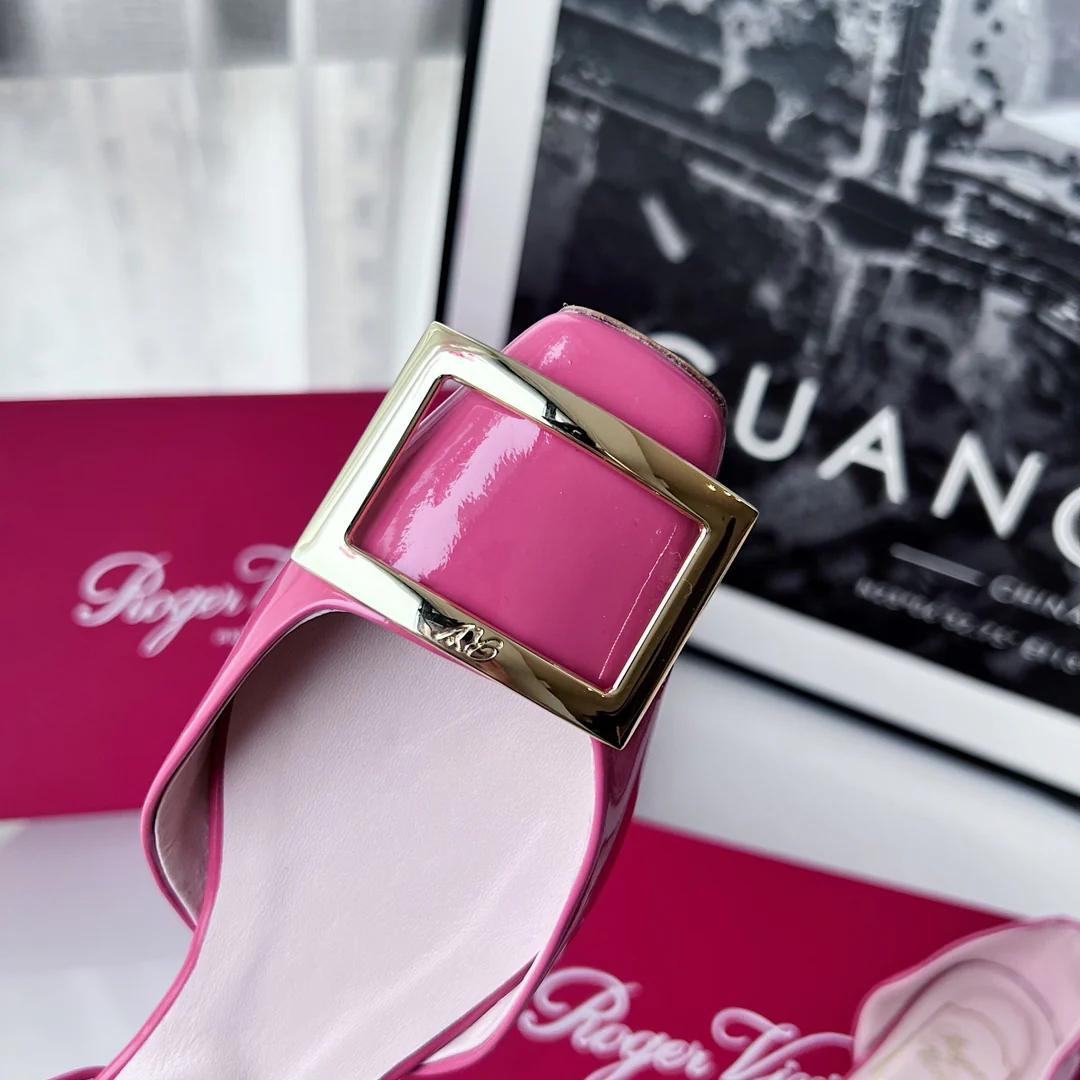 Обувь для автодомов - полые плоские туфли - арбузно-красный