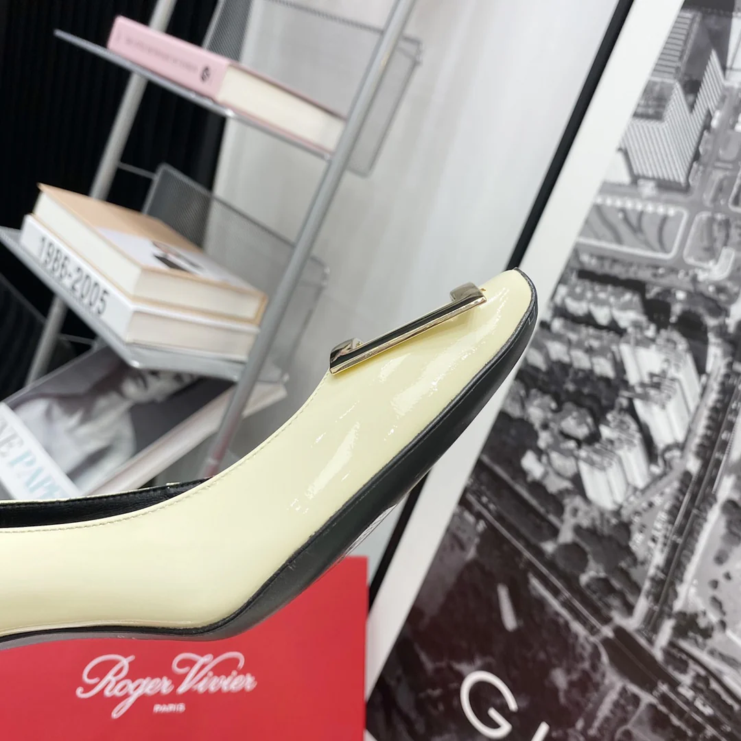 RV-7-5cm Банановый каблук - Белый