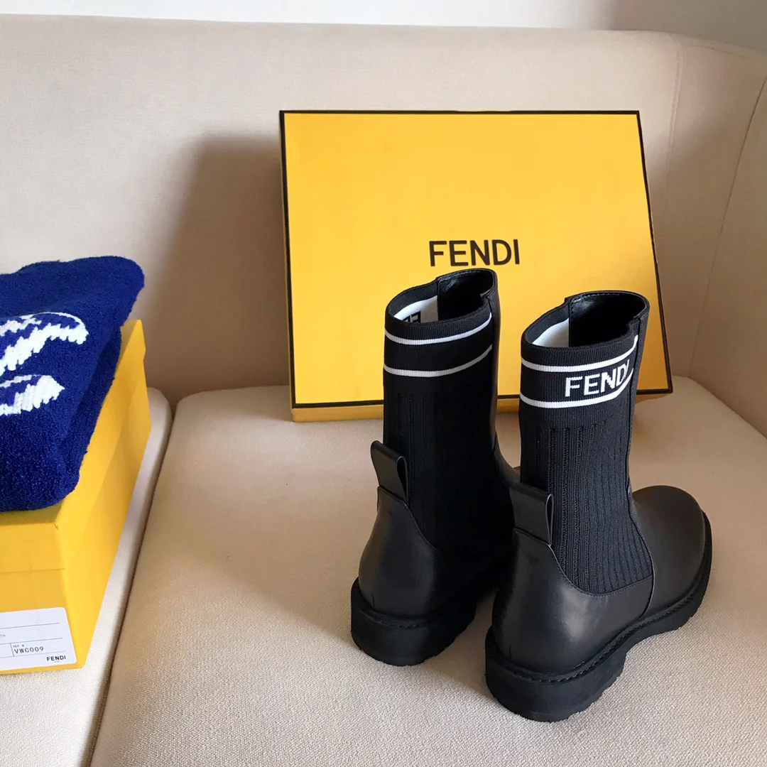 Ботинки-носки Fendi до середины икры - 1
