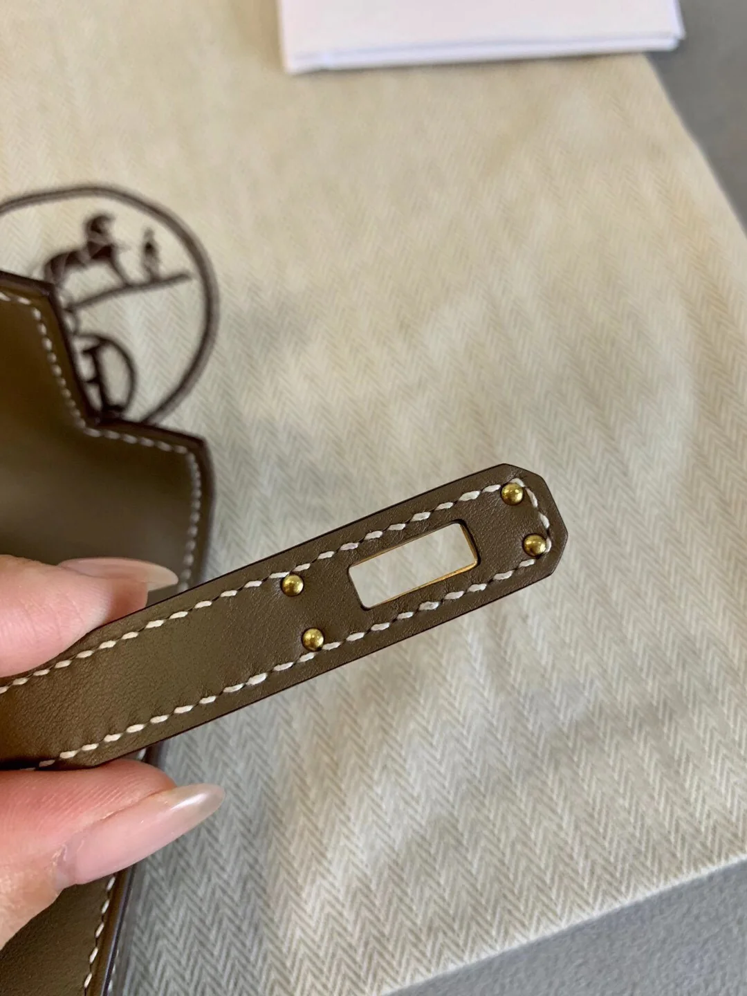 Hermes Kelly Mini 1st Generation 22 Swift Elephant Grey Gold Buckle