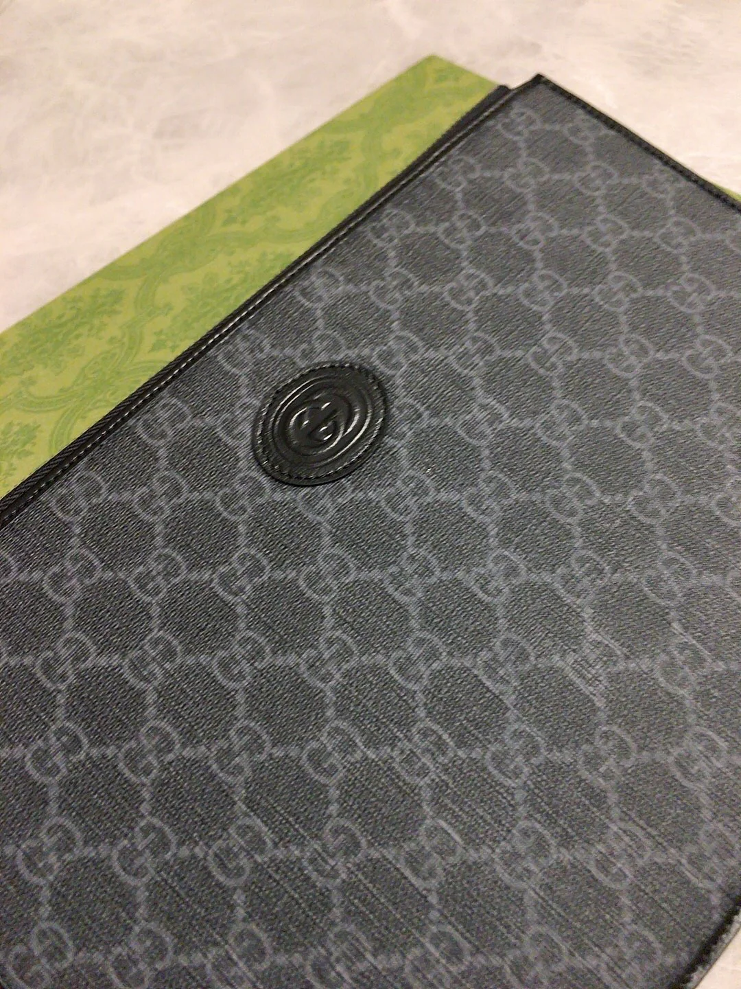 Gucci-新款老花手拿包