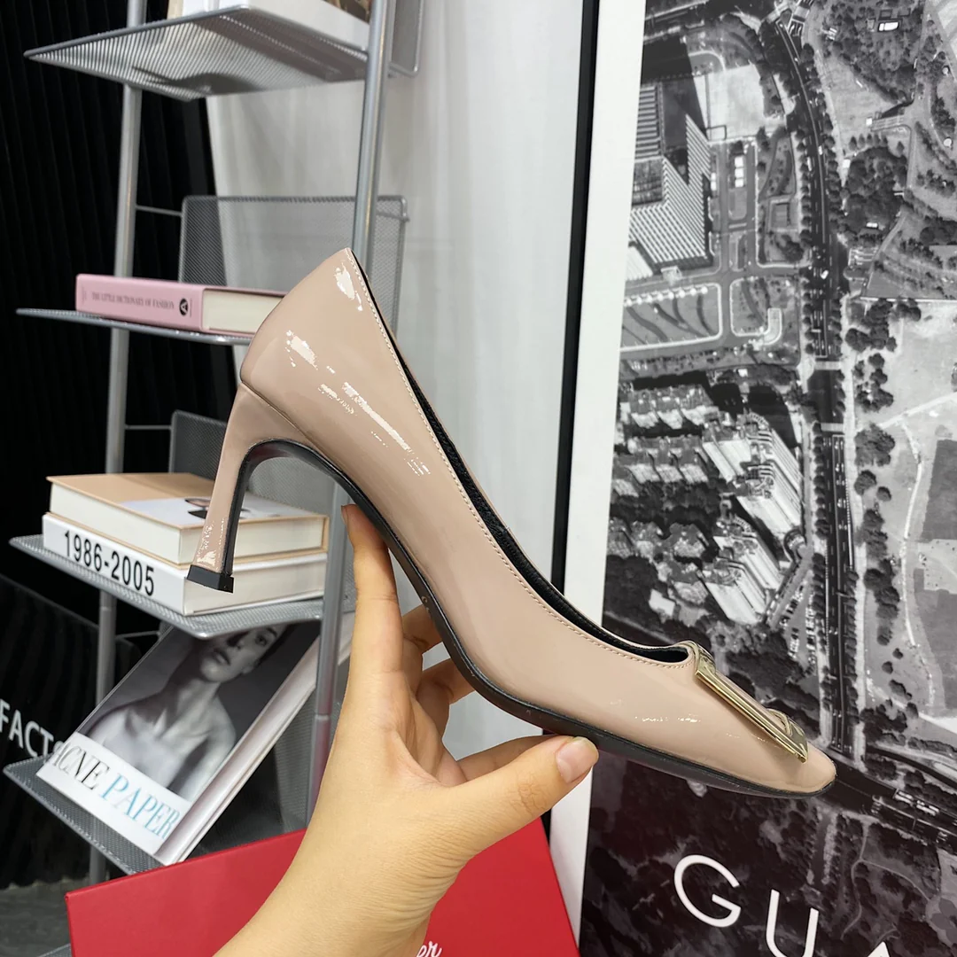 Каблук-банан RV-7-5 см - темно-абрикосовый