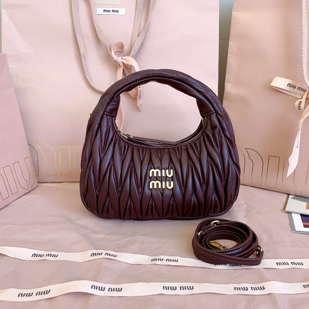 Miu Miu-5bc125-miuwander-сумочка-бордовый