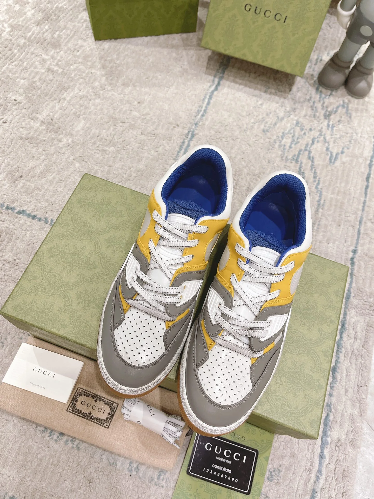 Коллекция Gucci с Недели моды в Милане 2022 — Корзина — Серия кроссовок — Парный стиль — 1