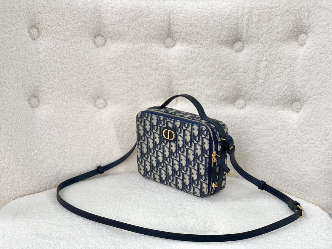 Сумка-бокс Dior Caro - канва с монограммой Oblique