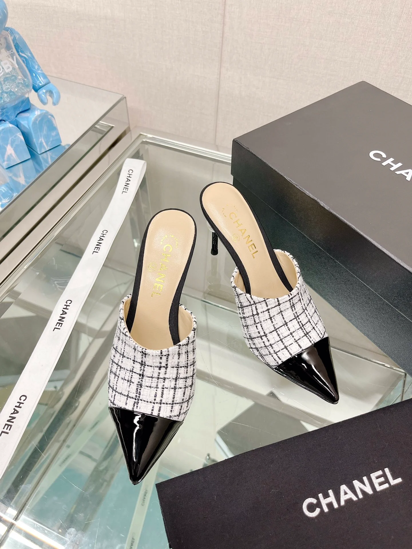 Босоножки на высоком каблуке Chanel Coco Pearl - 8-5 см