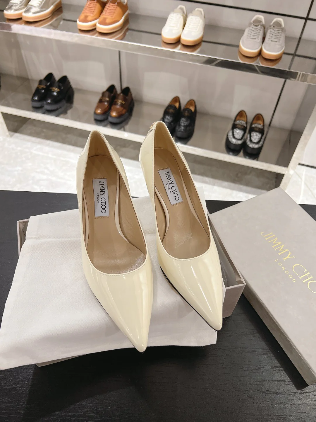 Бренд JC - 2024 - Туфли на высоком каблуке - Белые