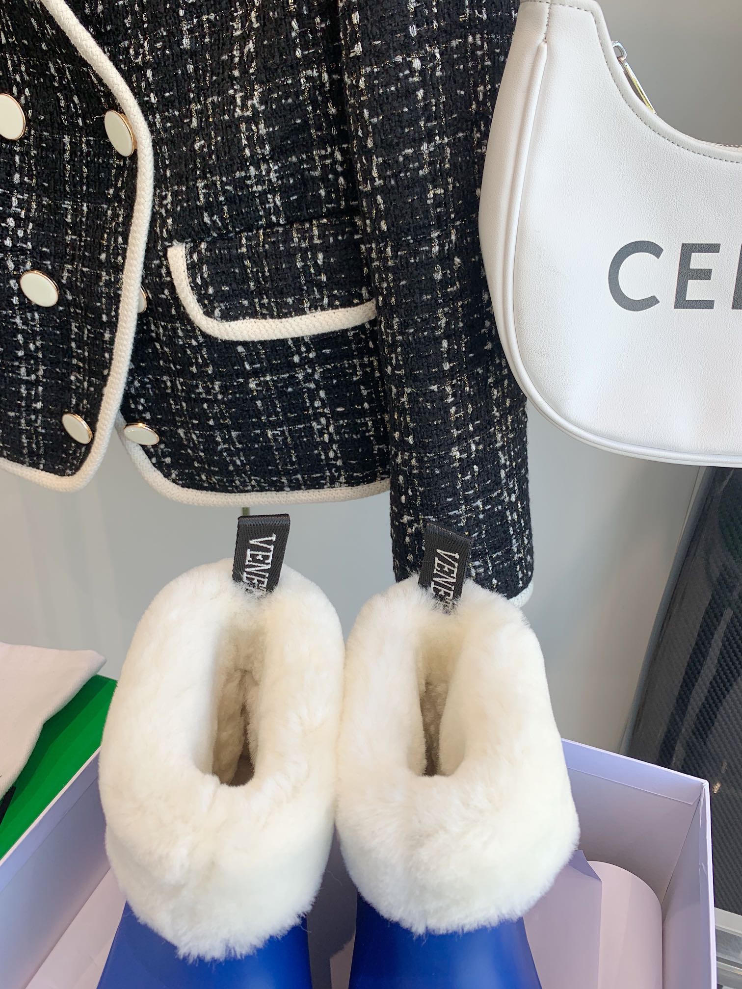 BV - Шерстяные зимние сапоги - Синие