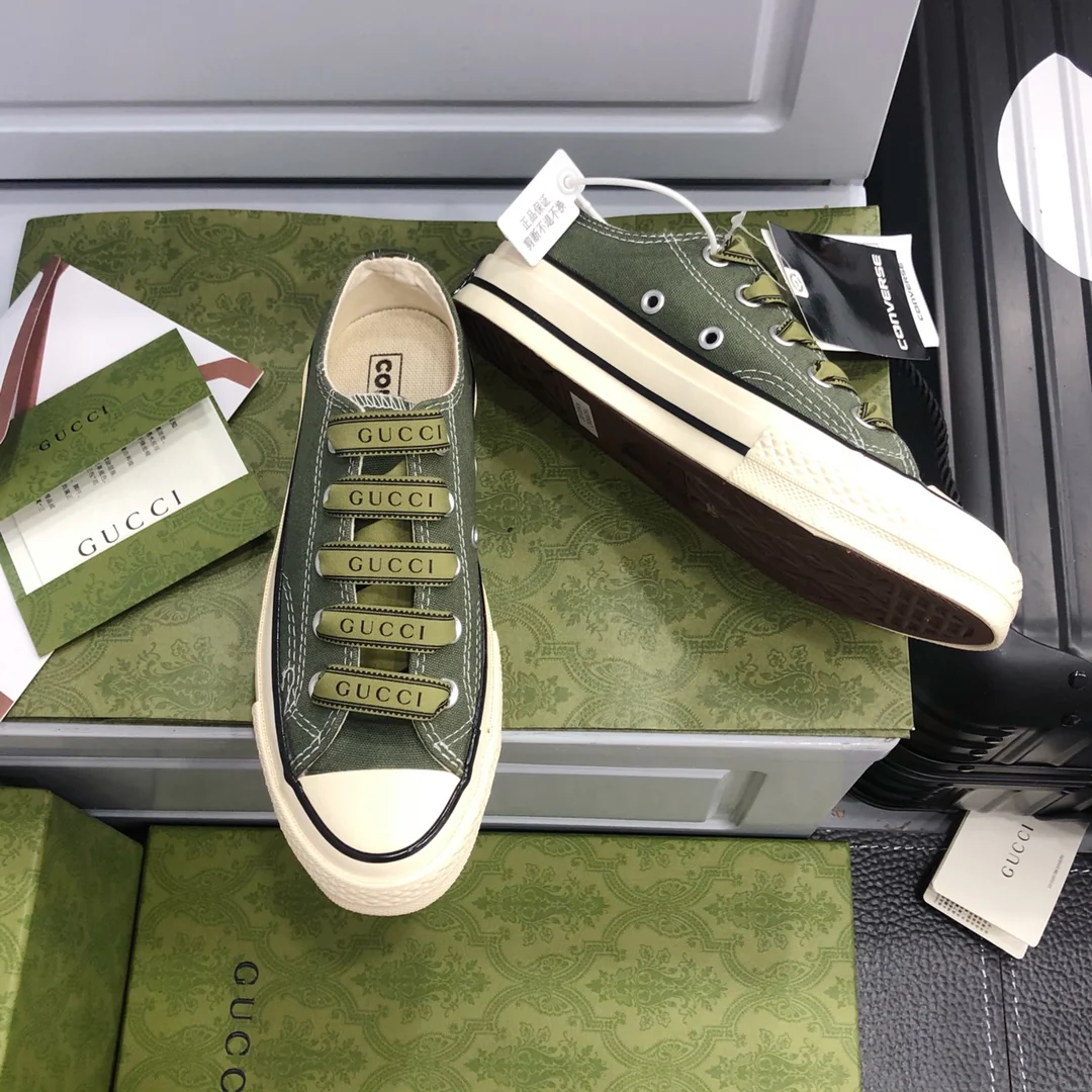 парусиновые туфли Gucci