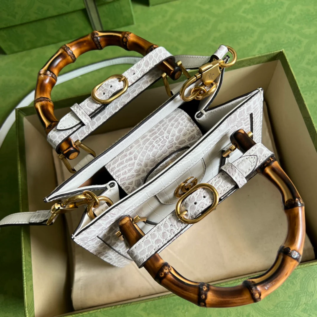 Сумка Gucci Bamboo Handbag - Большая сумка-тоут - 20x16x10 см
