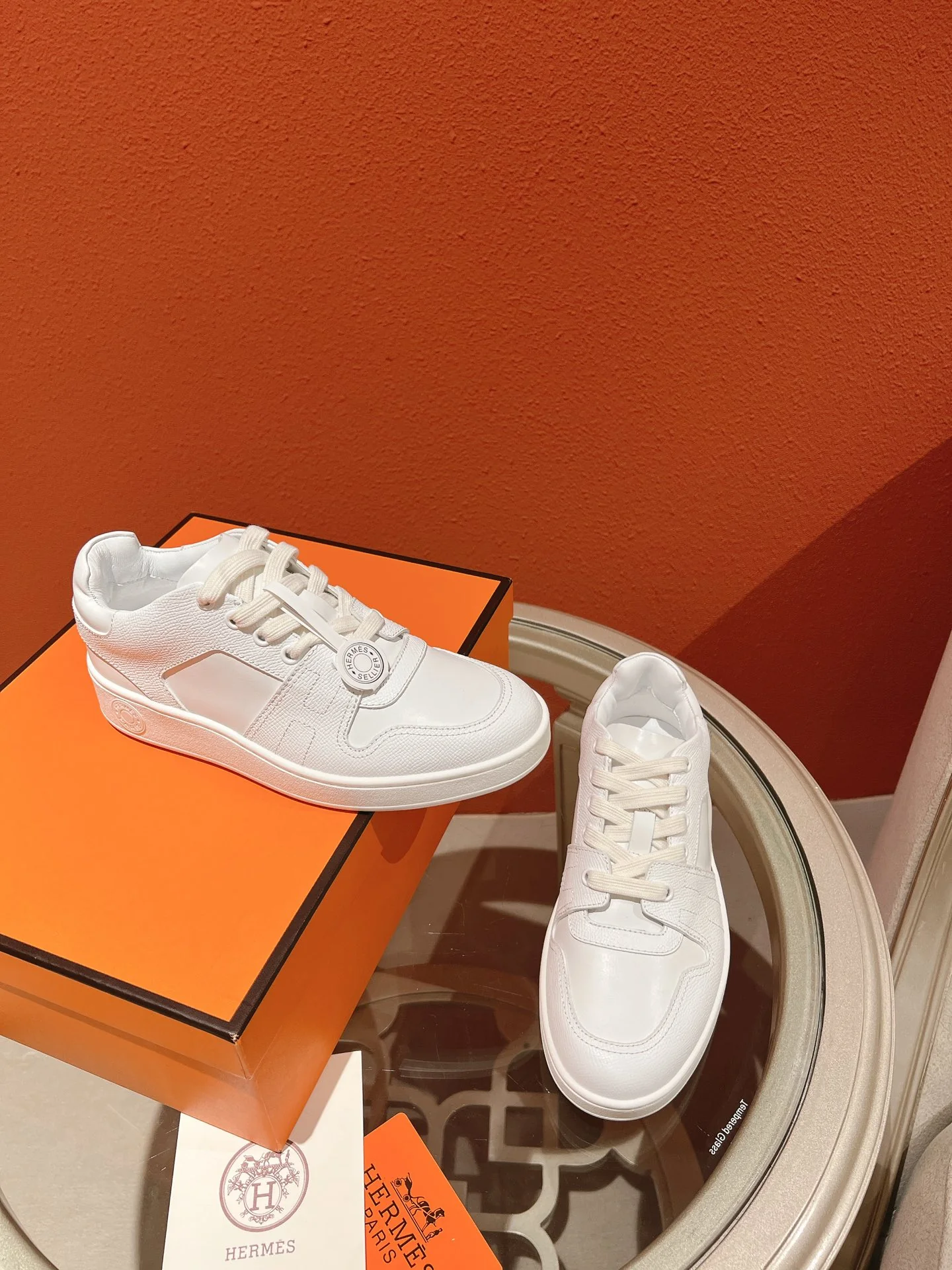 Новинка Hermes 2023 года - Кроссовки - Белые кроссовки