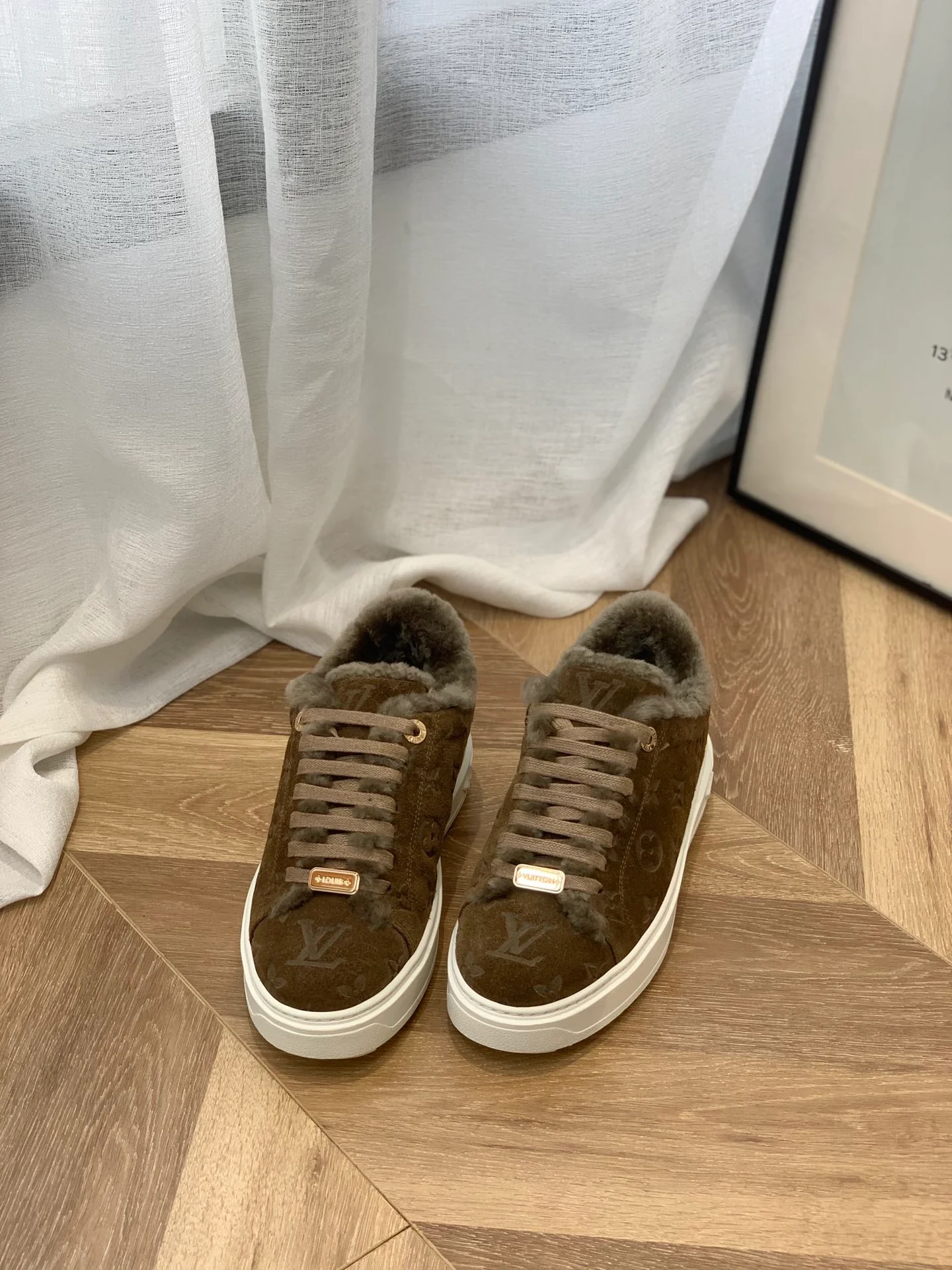 Обувь LV - шерстяные повседневные туфли LV для фестиваля